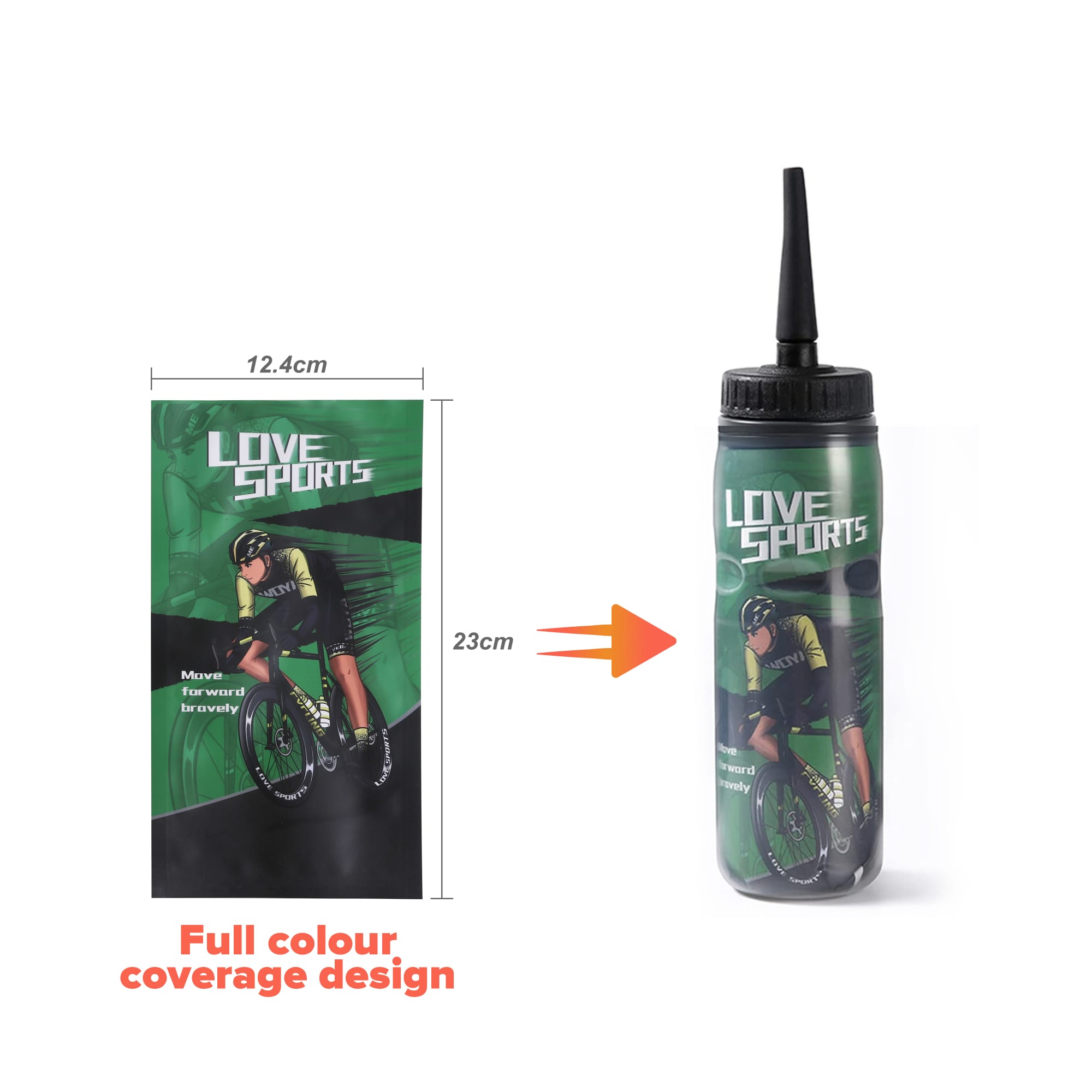 20oz 600ml Double Wall Squeeze Sports Water Bottle