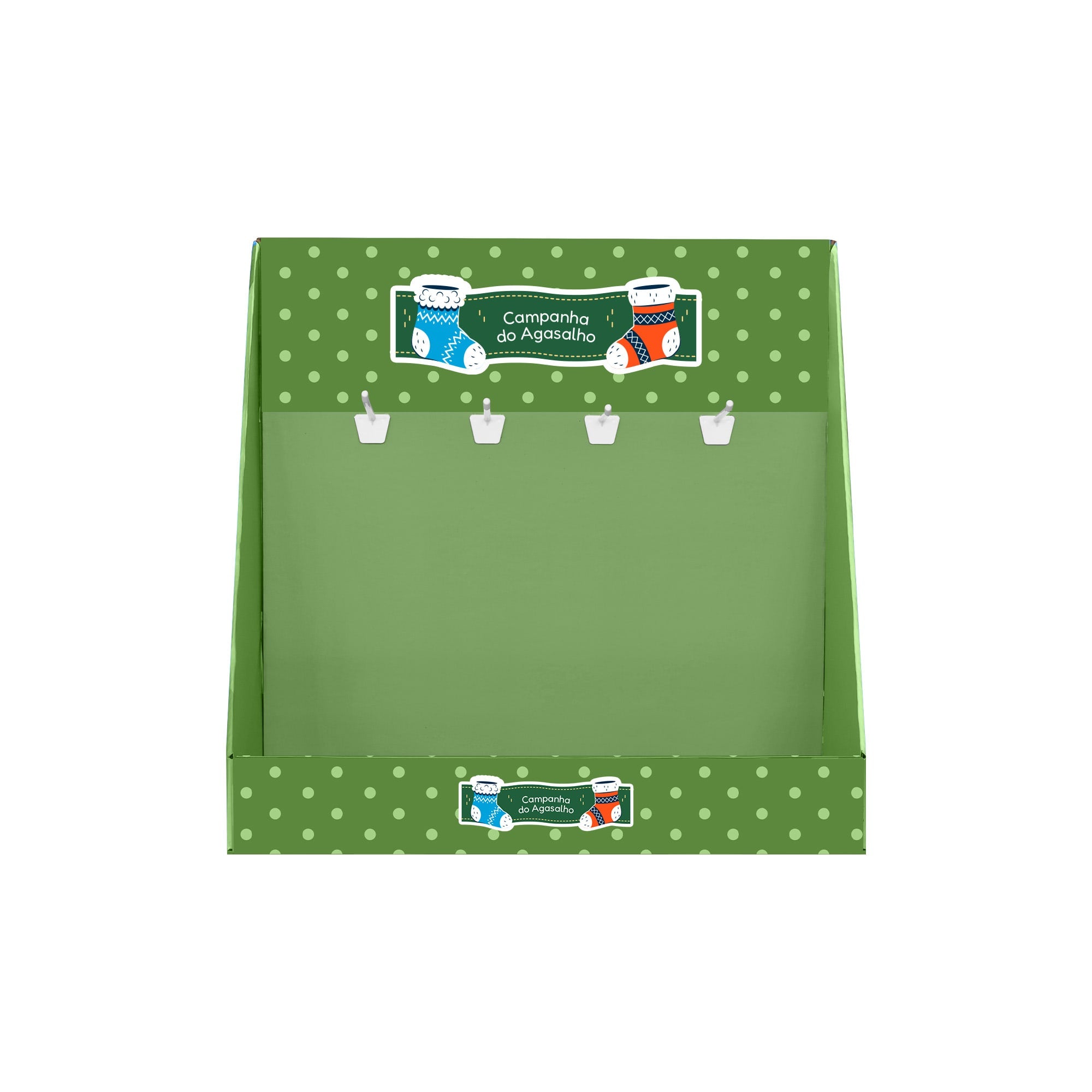 Corrugated Cardboard Counter Hooks Display