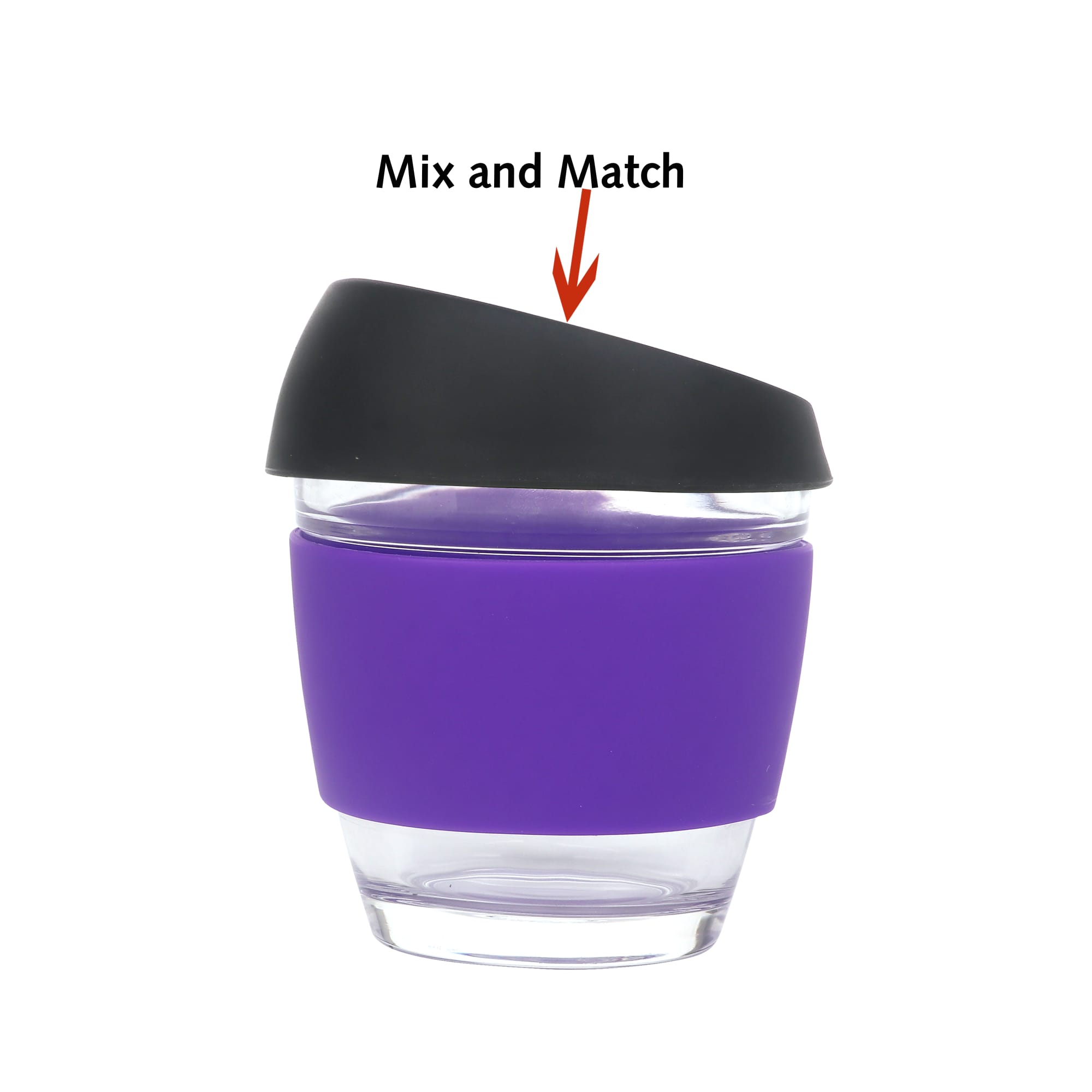 8 OZ Reusable Glass Coffee Cup