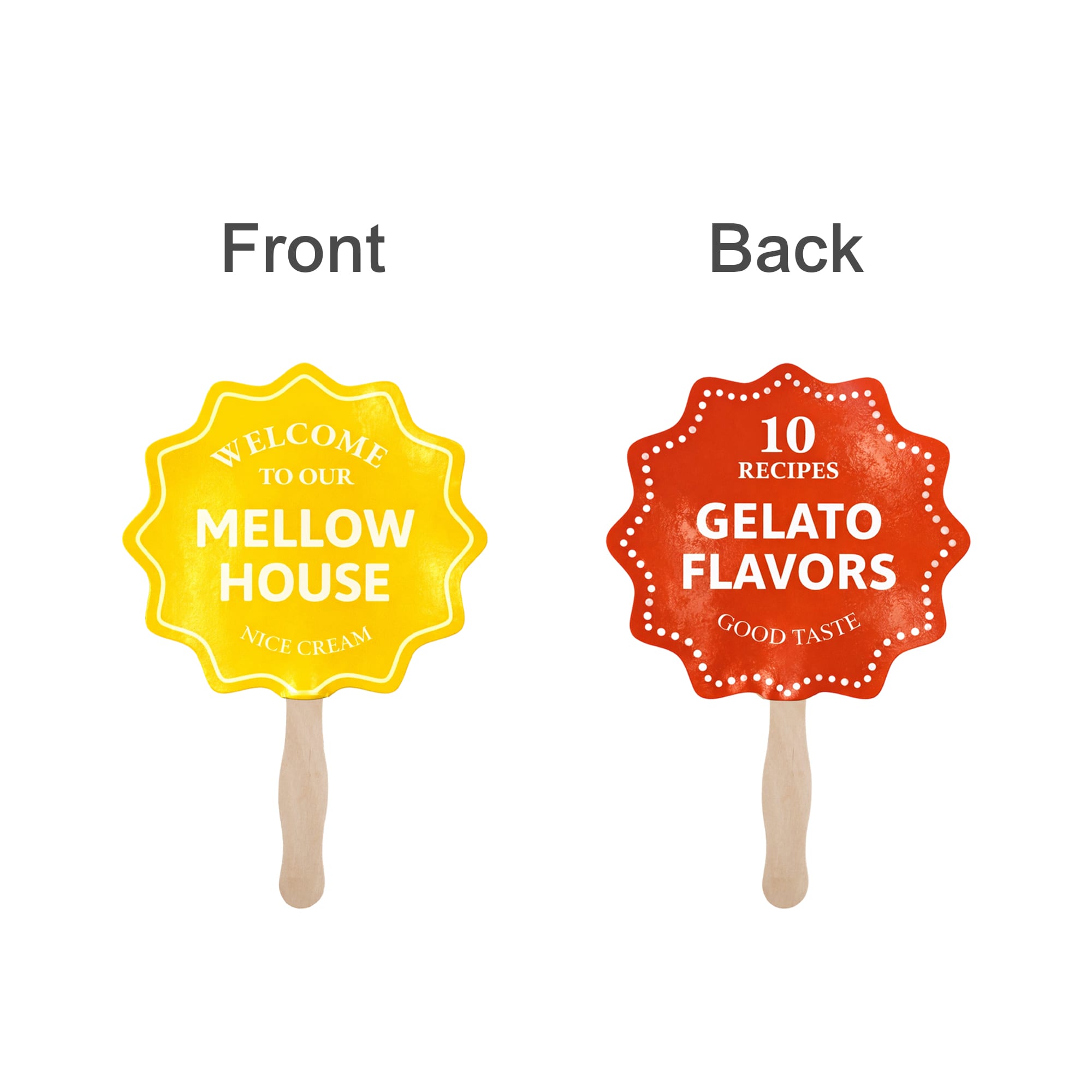 Custom Shape Paper Hand Fan