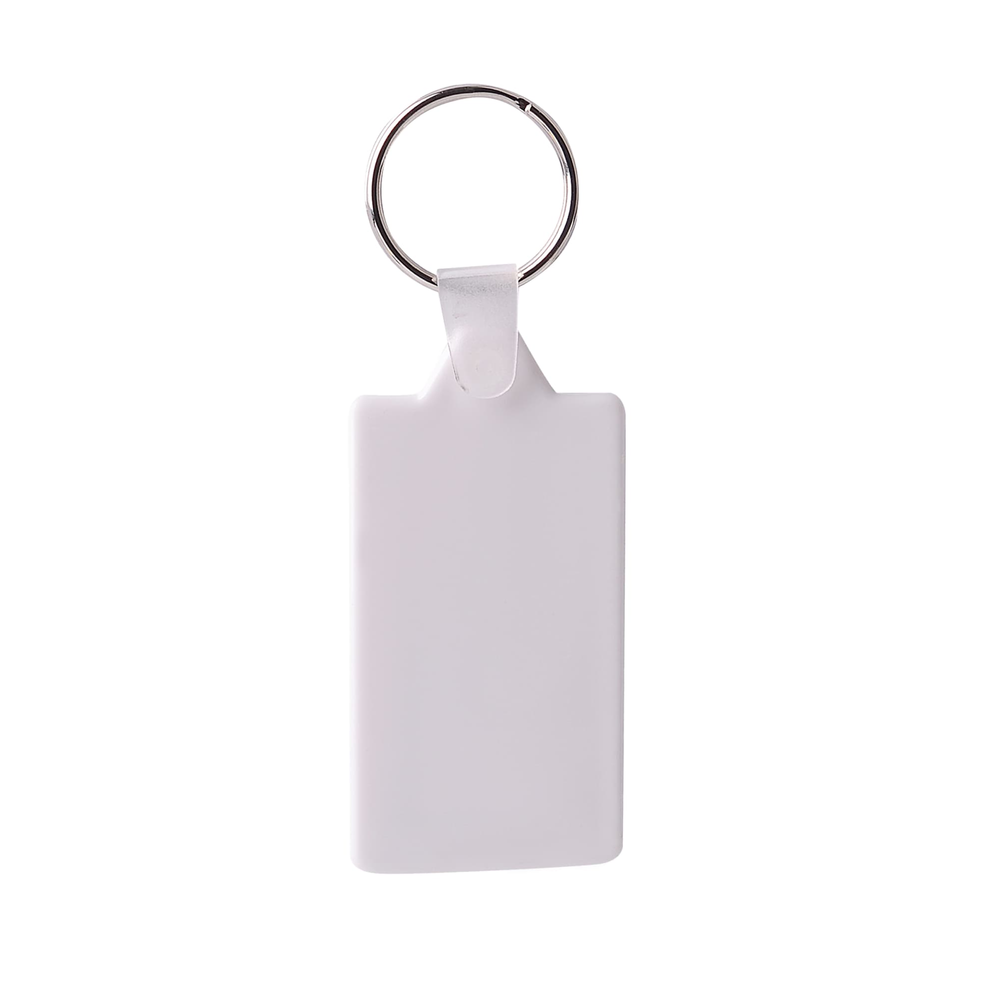 Rectangular Hard Plastic Keyring