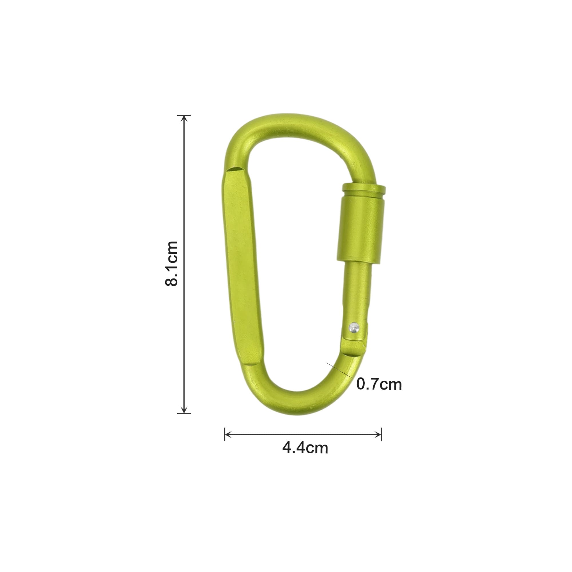 Custom D Shape Camping Carabiner