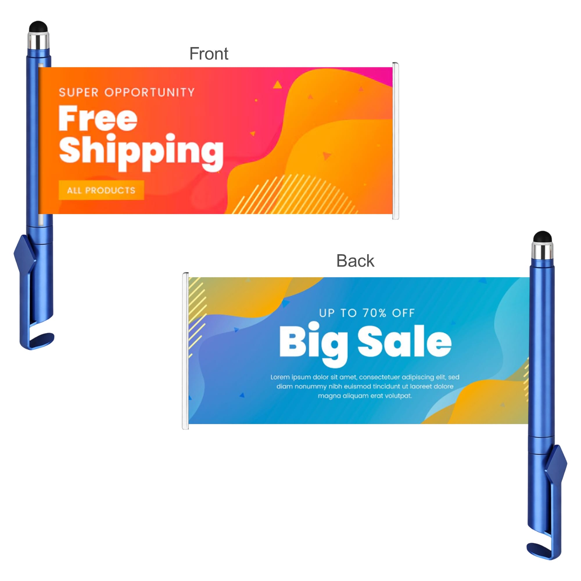 4 in 1 QR Code Banner Pen
