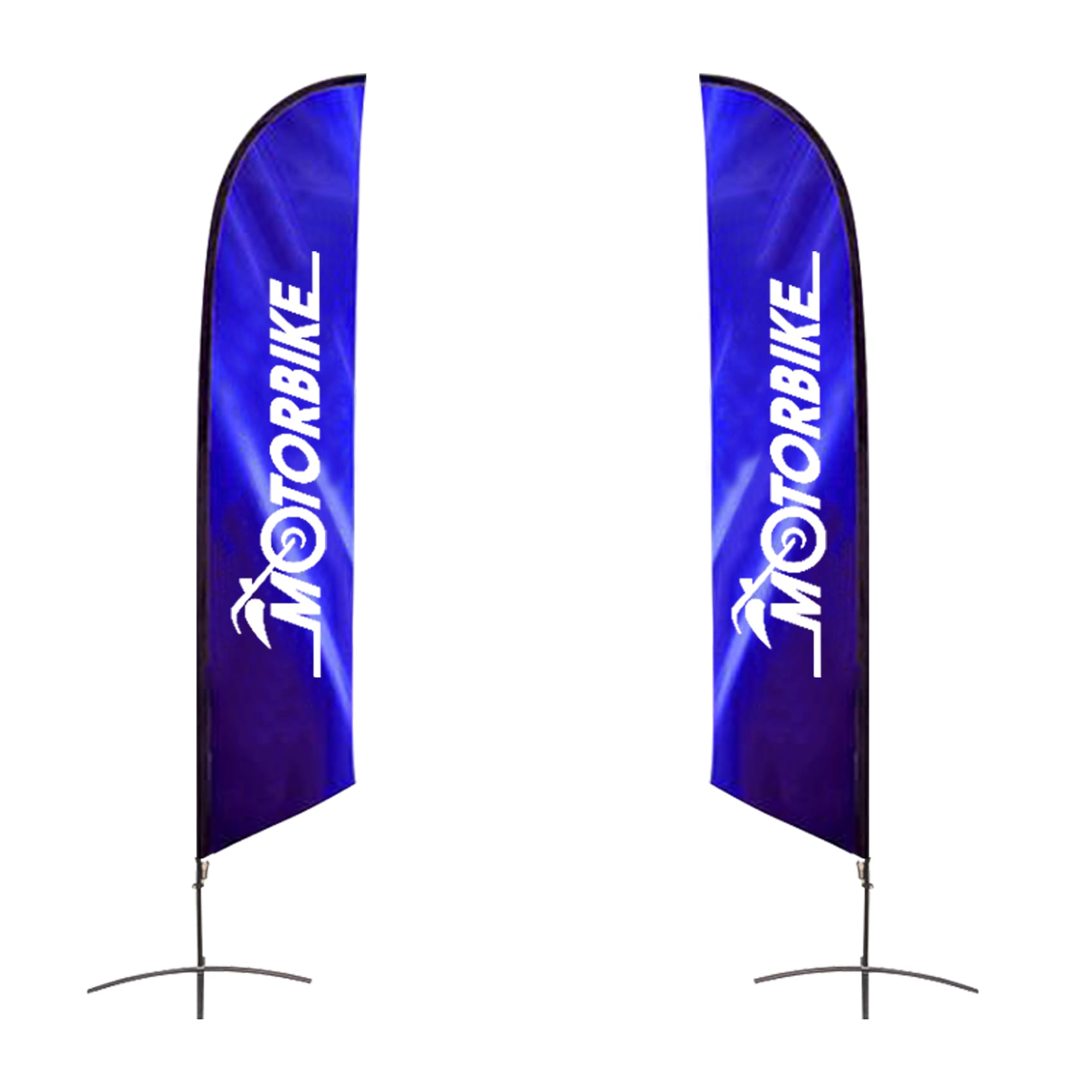Large(80.5*400cm) Angled Feather Banners 15ft