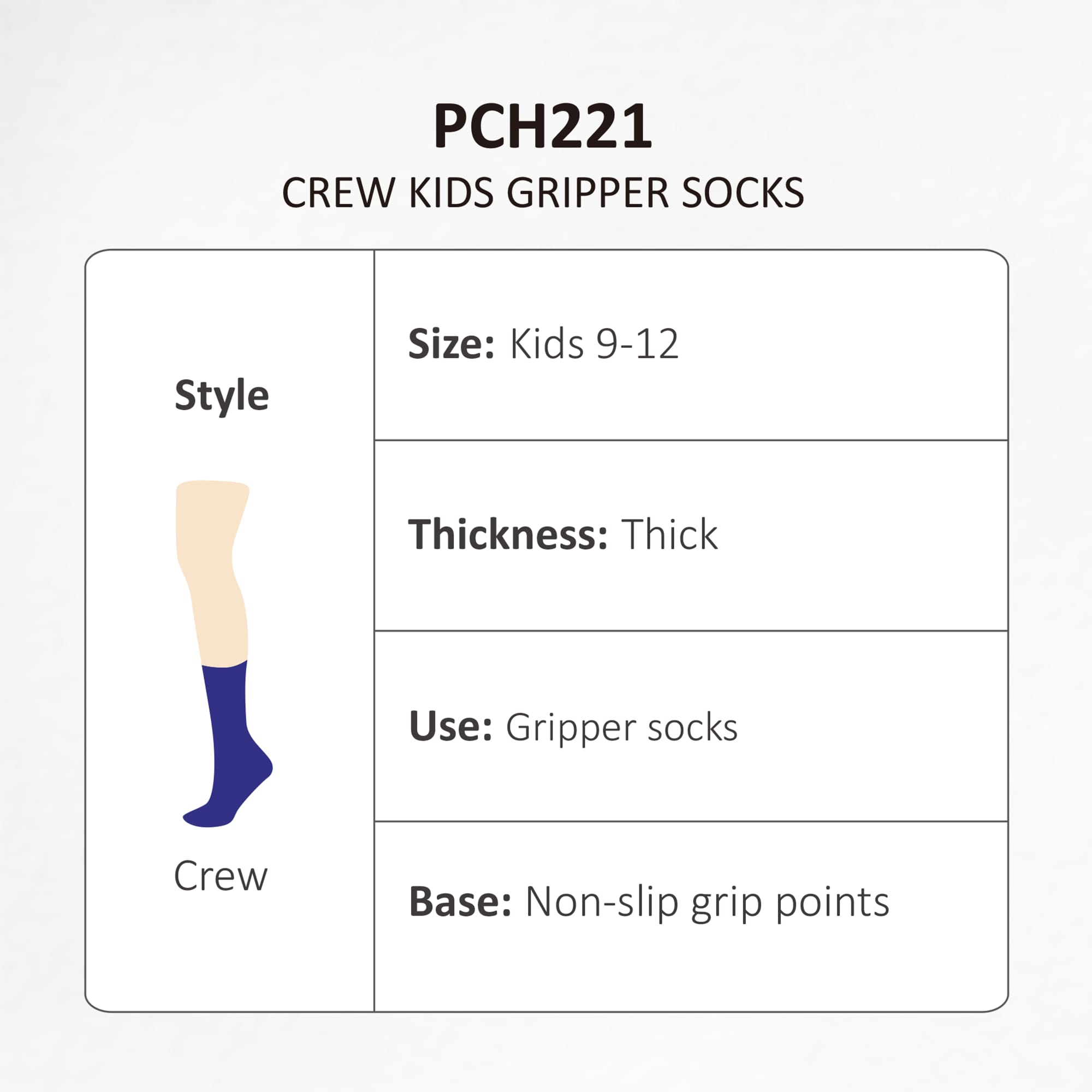 Crew Kids Gripper Socks