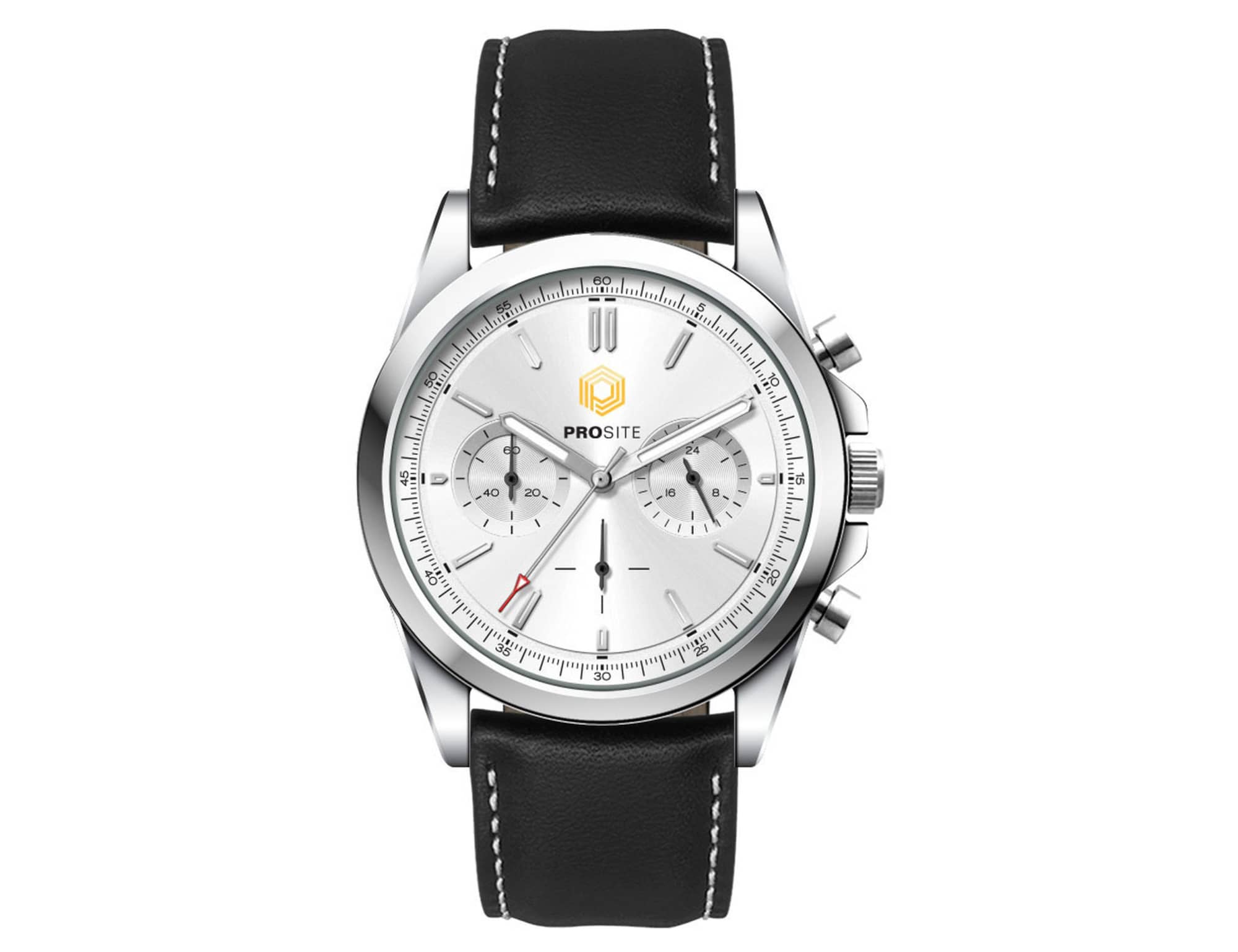 Chrono Unisex Watch, Leather Strap