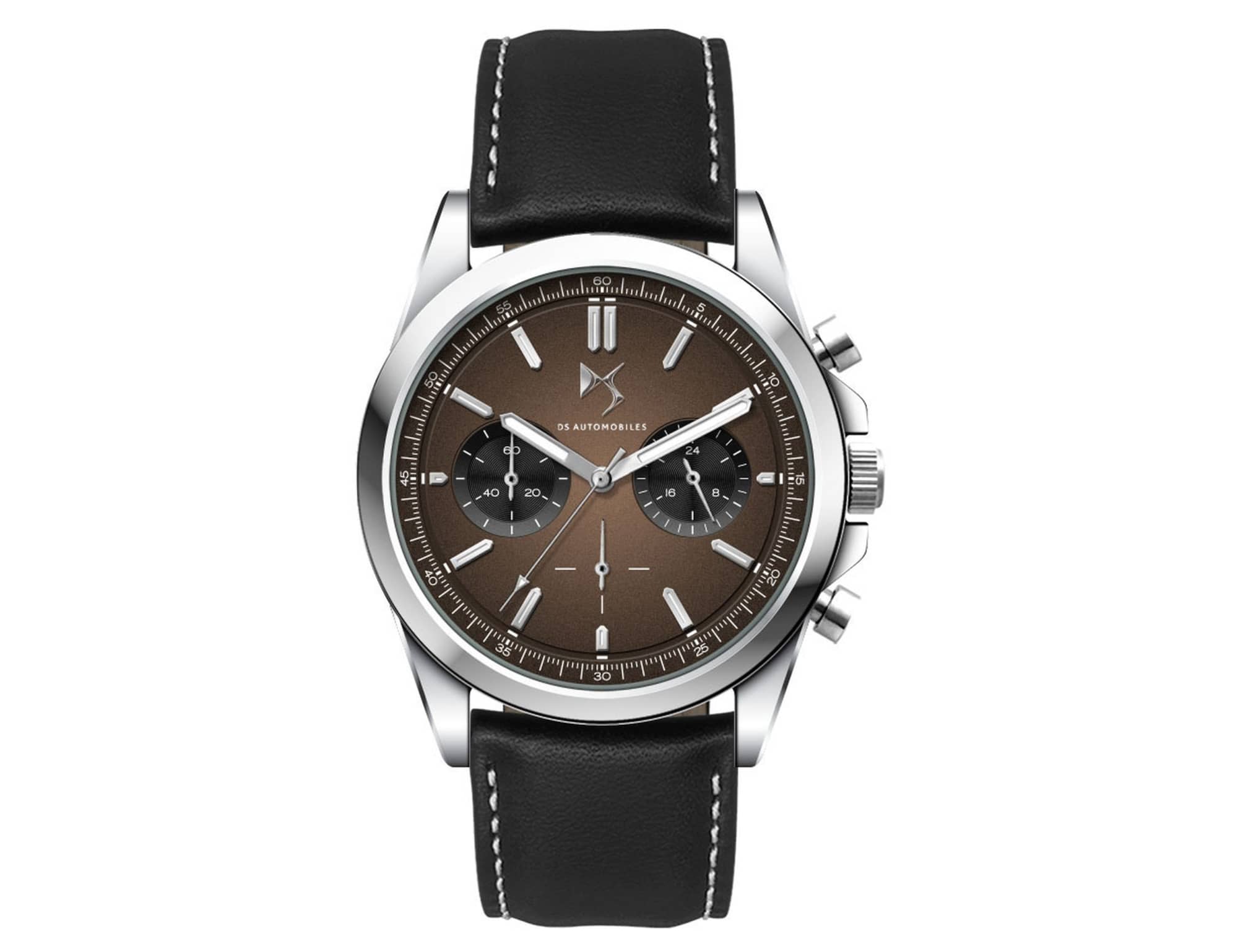 Chrono Unisex Watch, Leather Strap