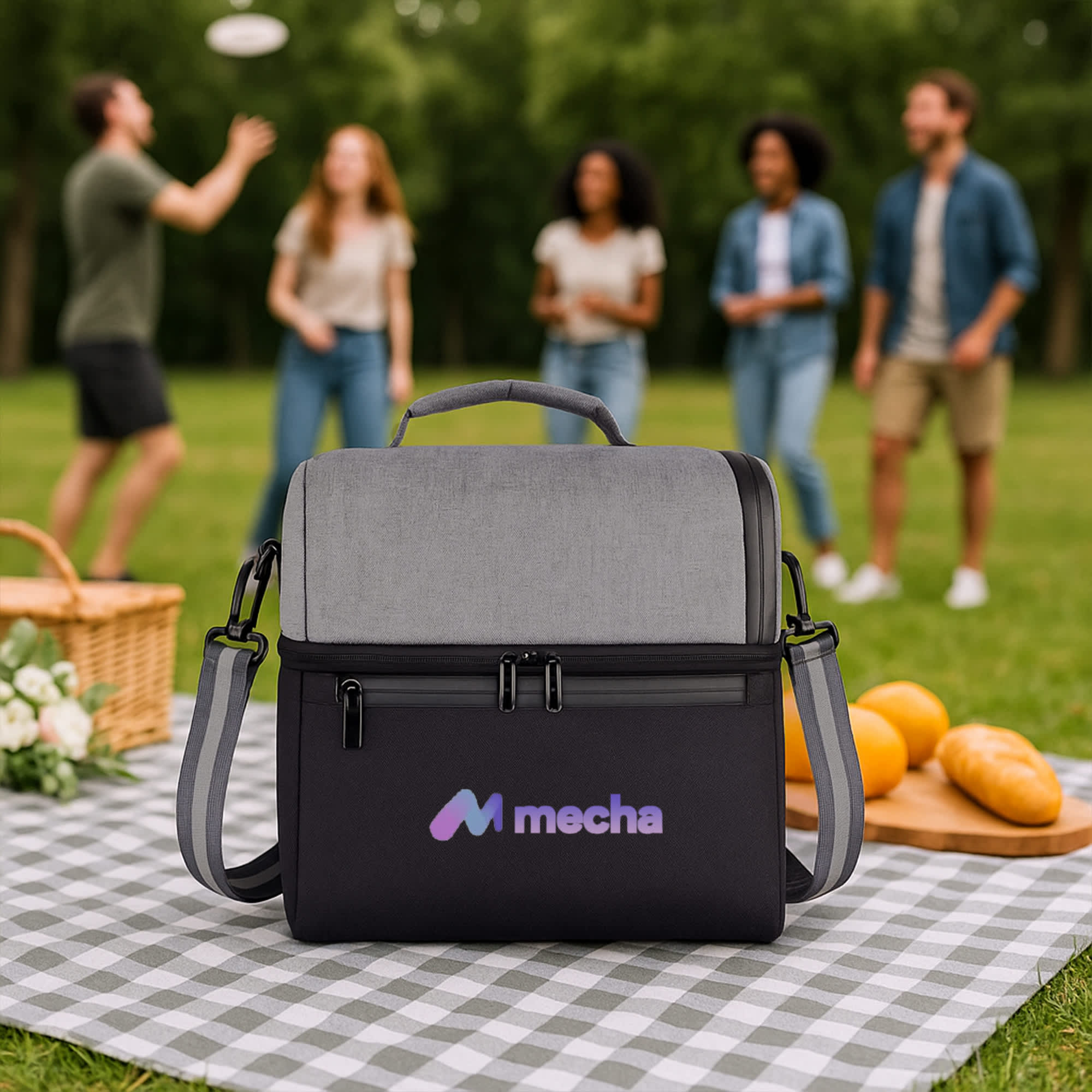 Two Compartment Lunch Bag