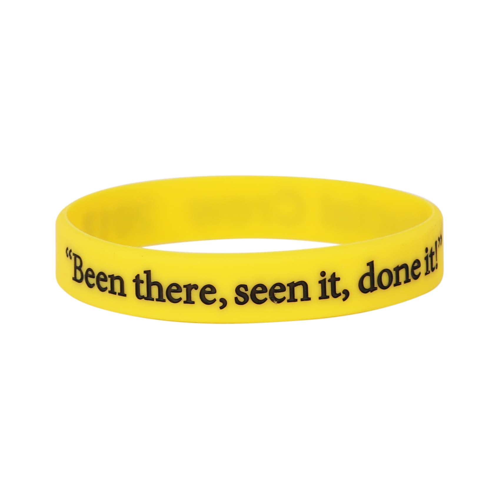 Debossed Colour Filled Wristband
