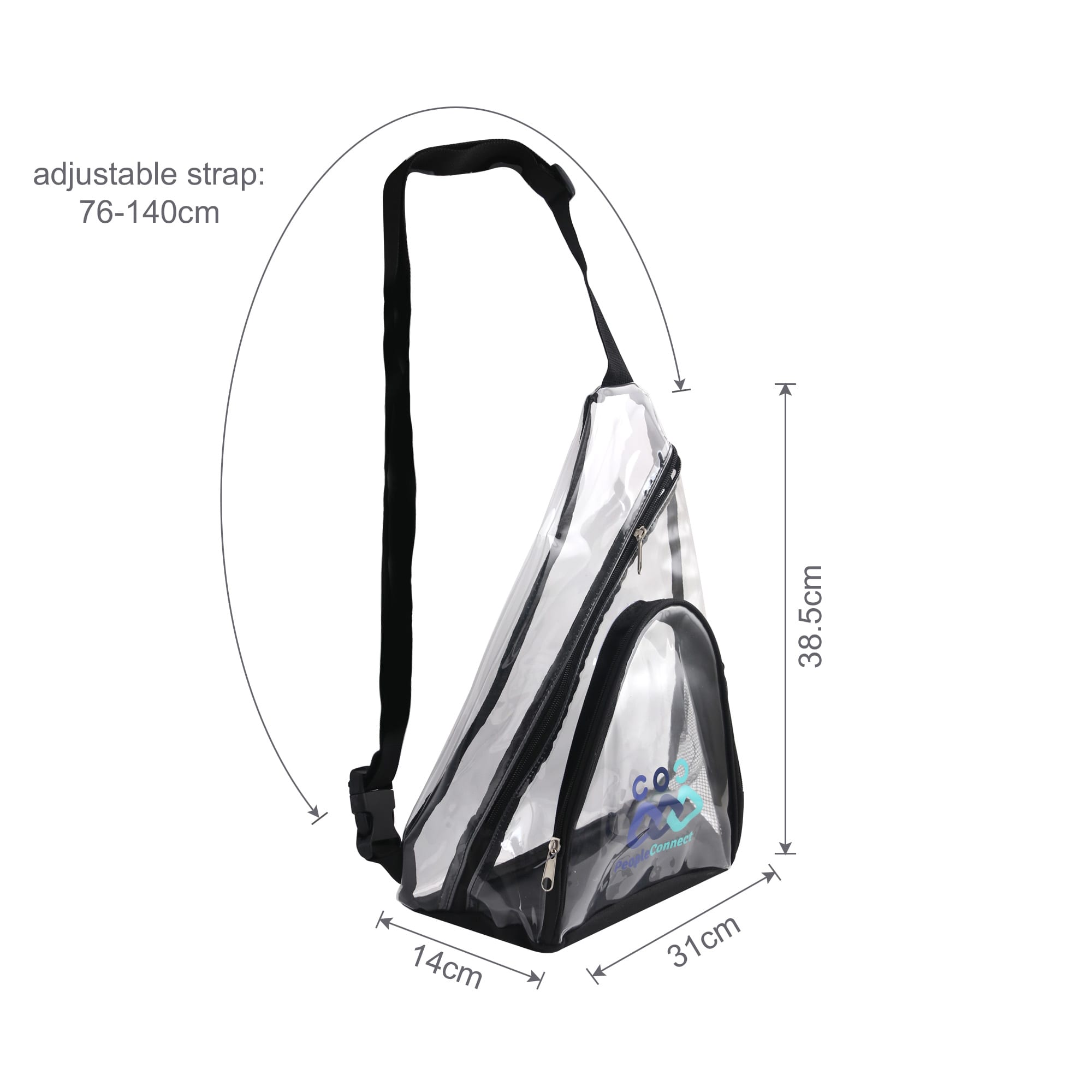 Clear PVC Sling Bag