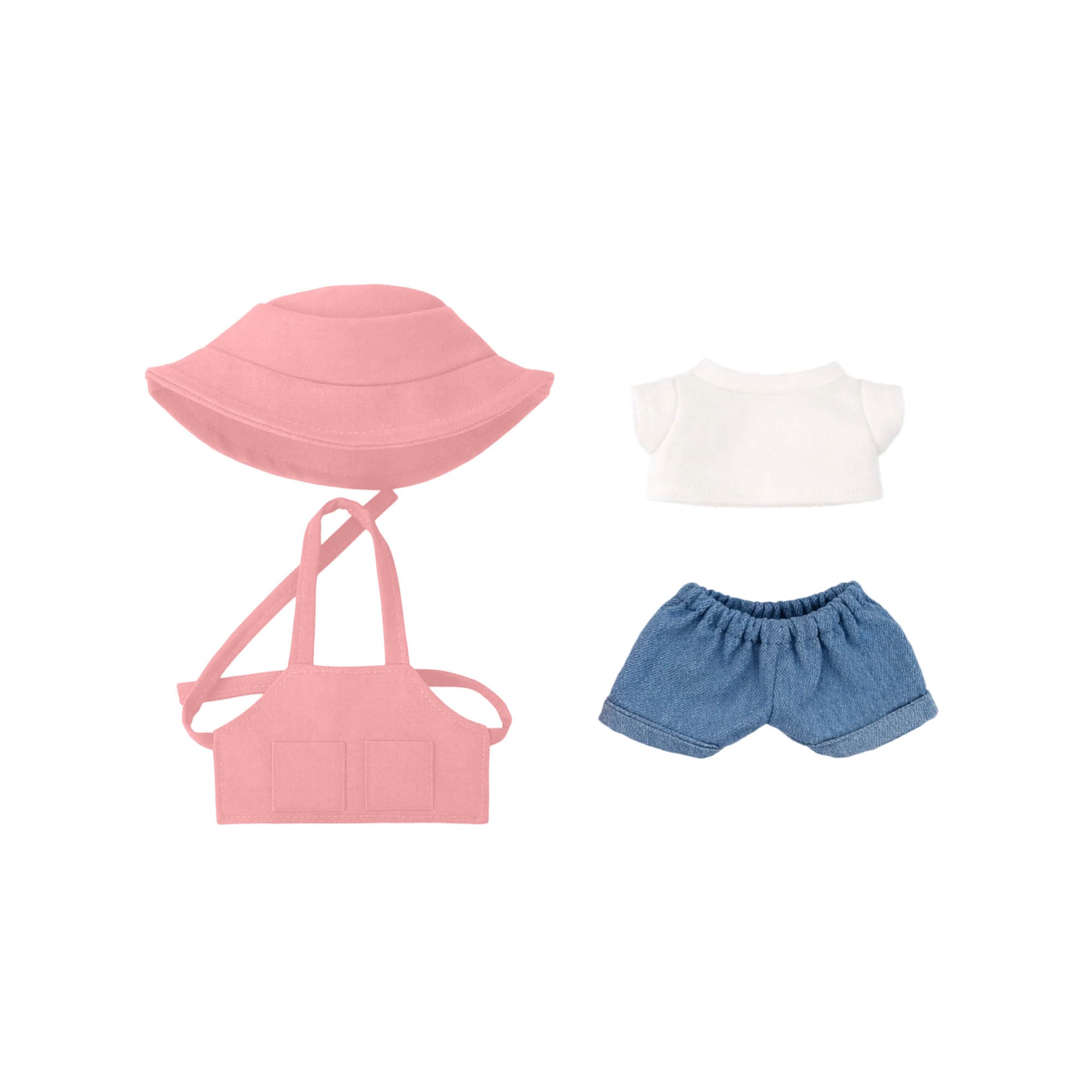 Plush Doll Cafe 4-Piece Apron Outfit (15–17cm Doll)