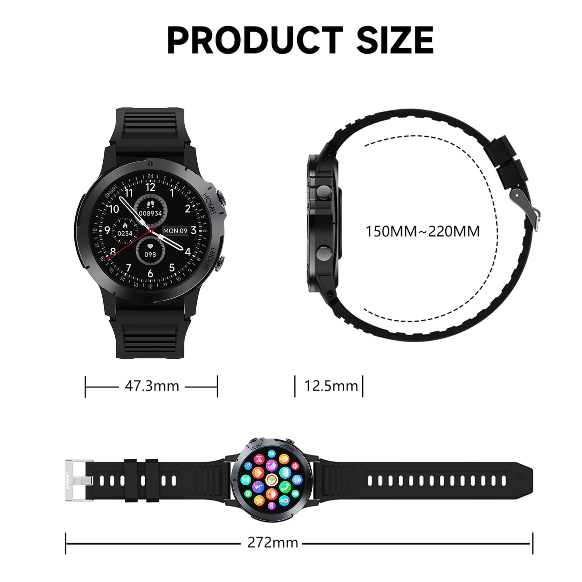 1.46" Round Smart Watch