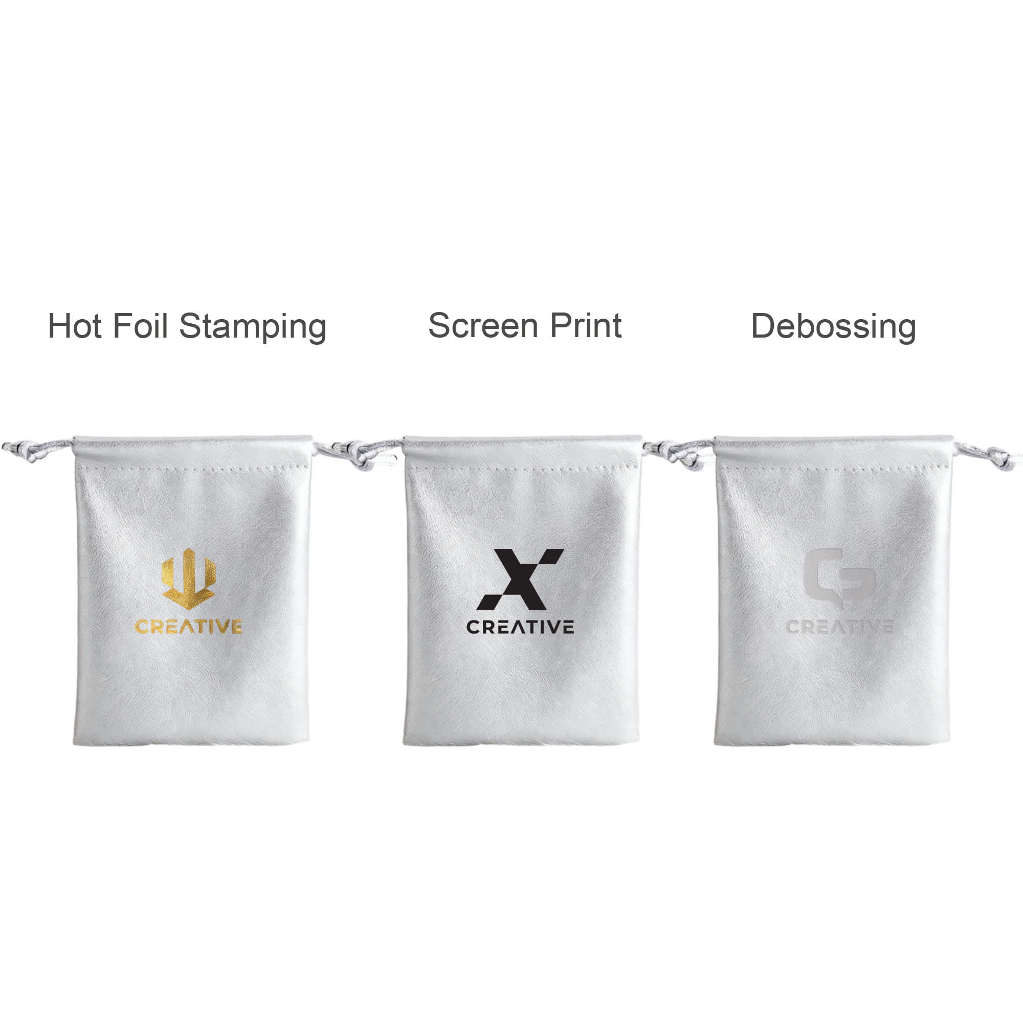 PU Leather Drawstring Gift Bags