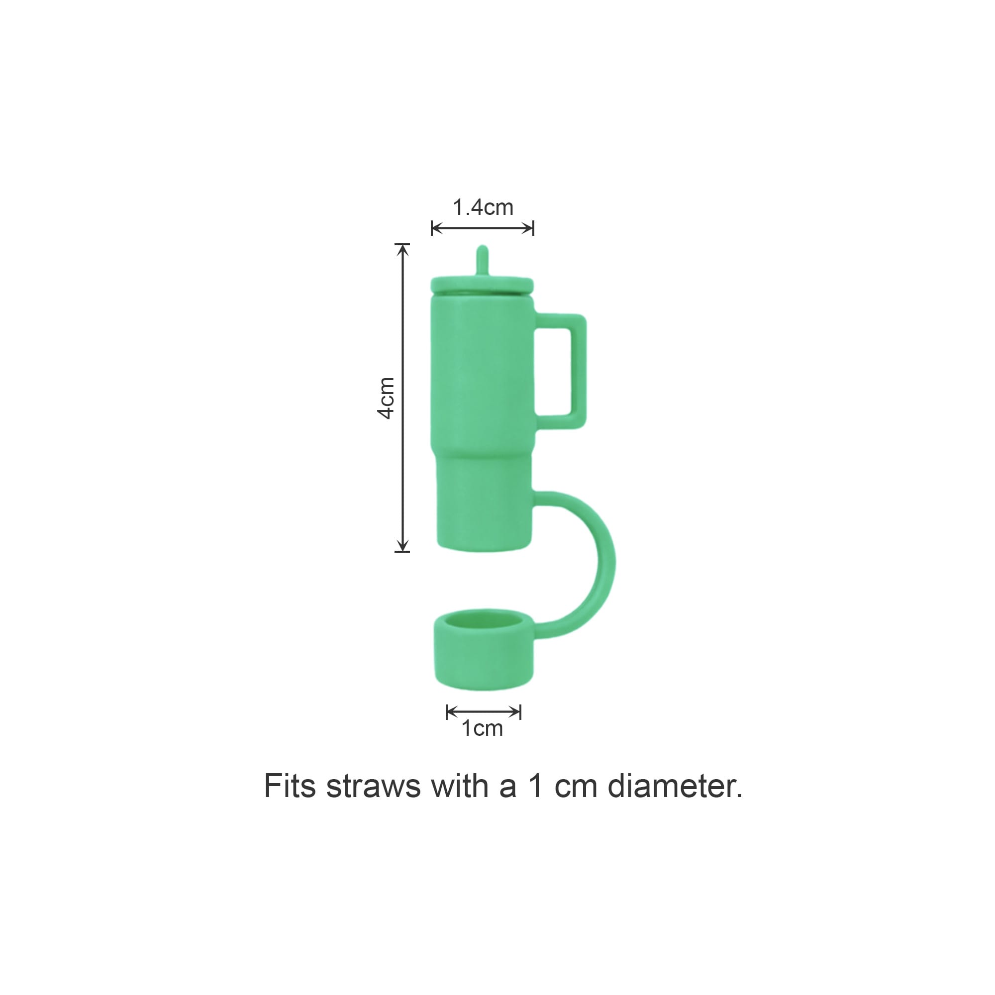 Cup Shaped Silicone Straw Cover