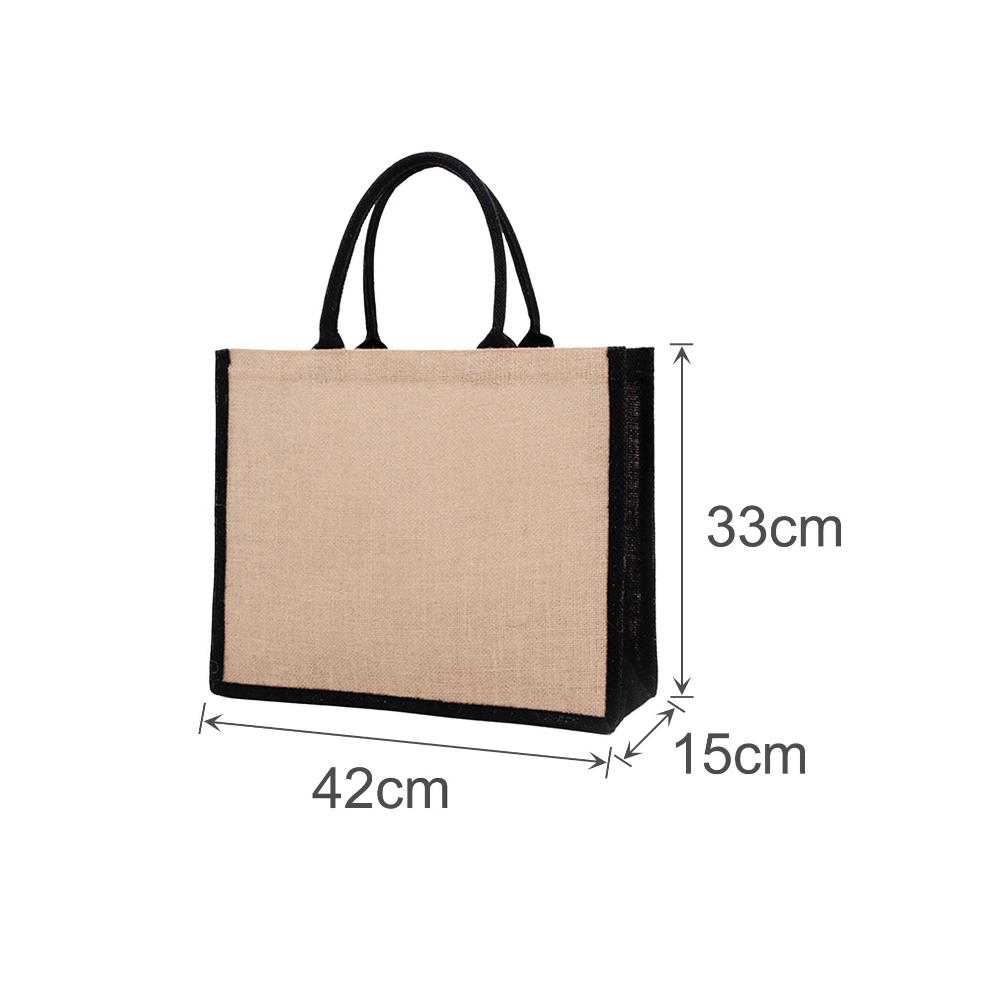 Coloured Jute Tote Bag