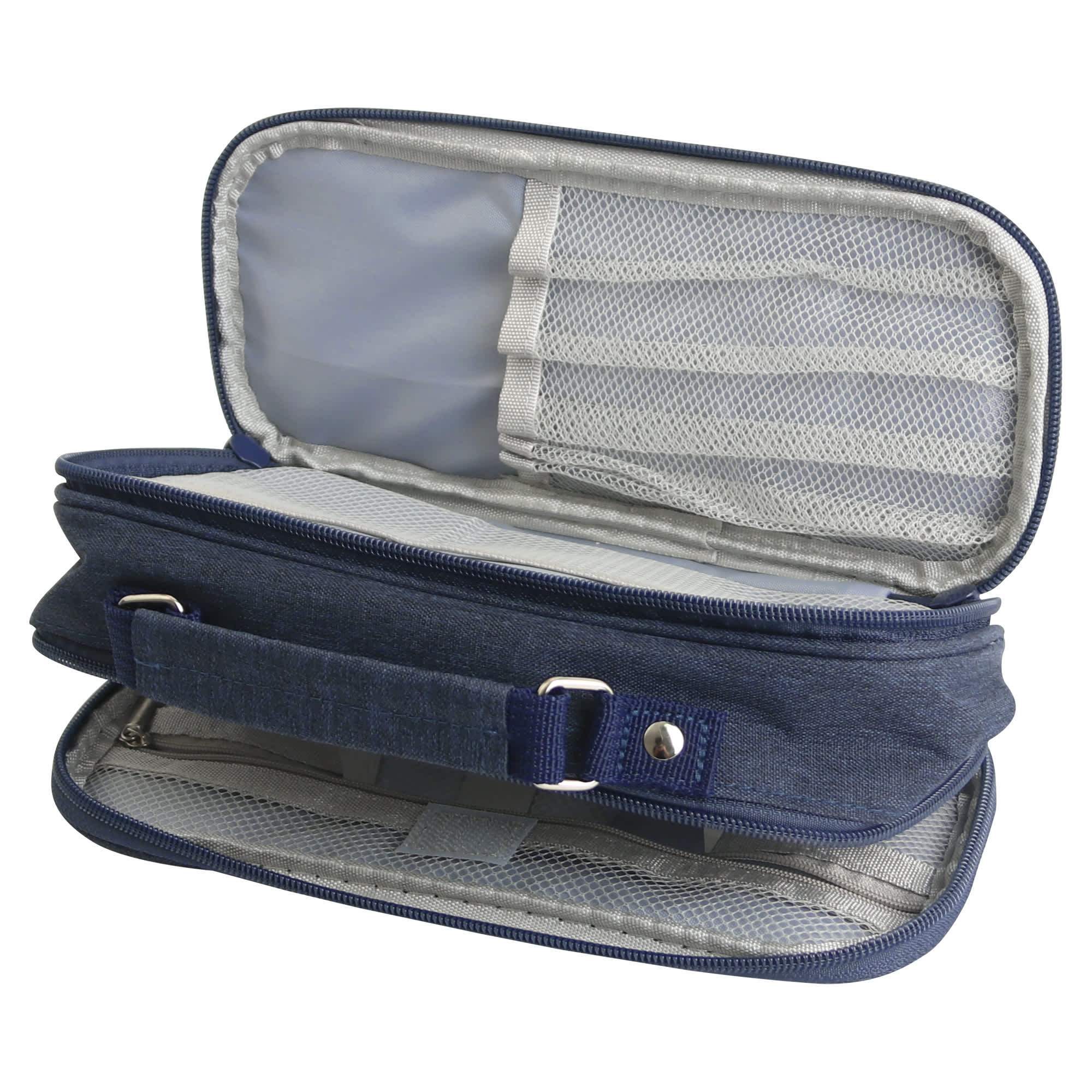 Pencil Case with Compartments and handle