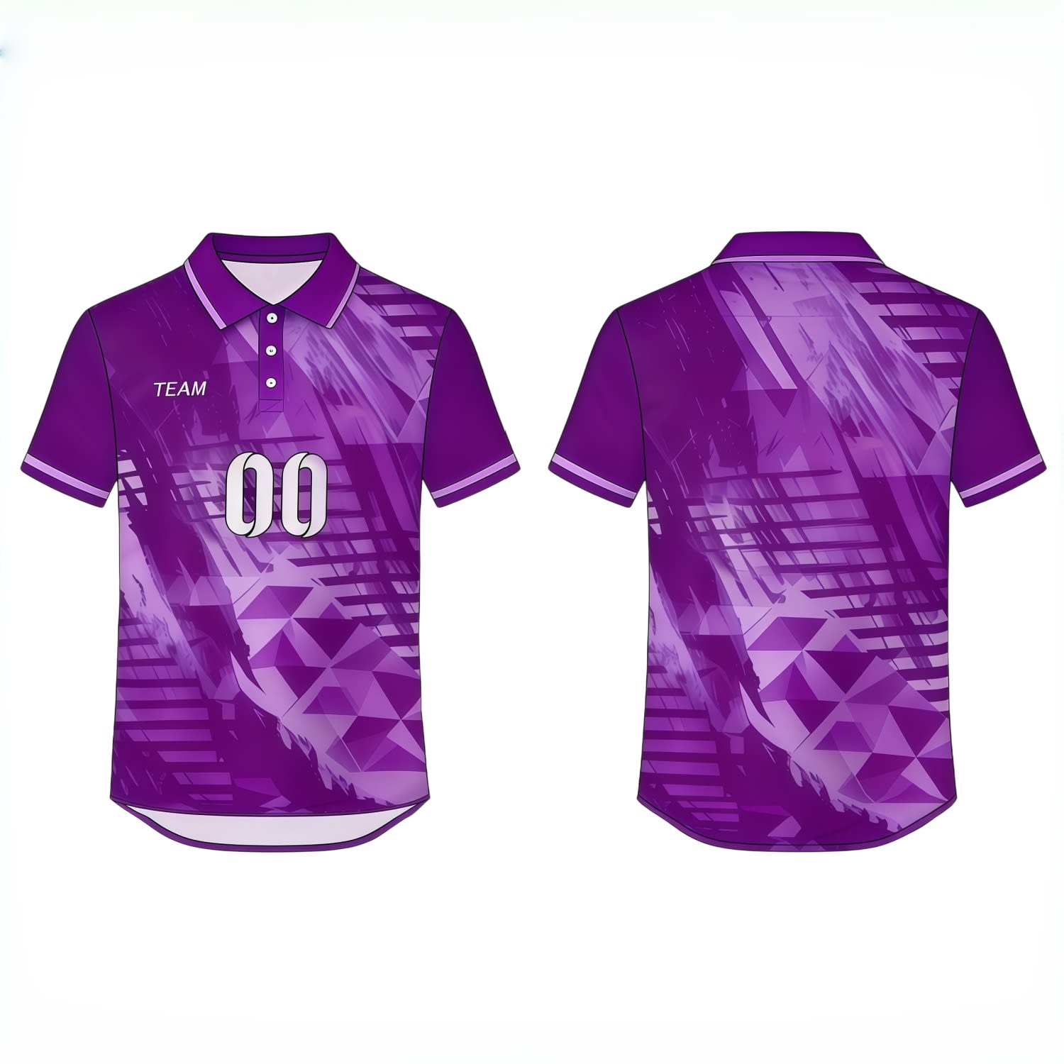 Asymmetrical Hem POLO Sublimated Sport Jersey