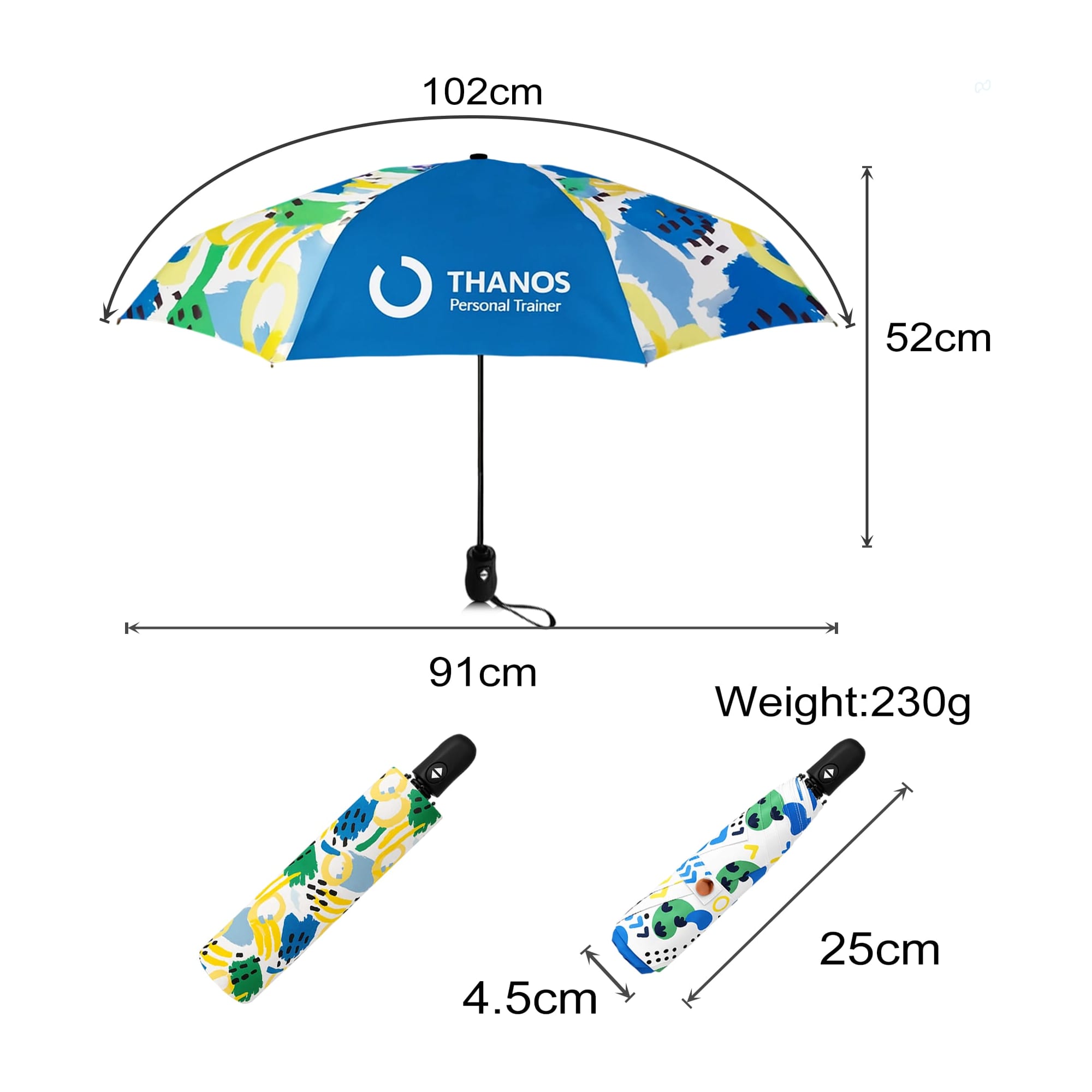 Light Mini Auto Umbrella