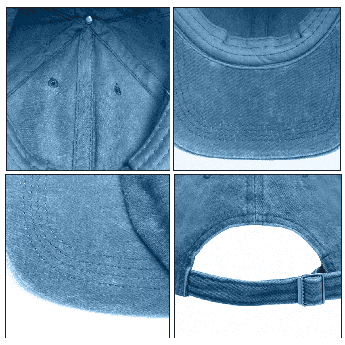 6 Panel Vintage Washed Baseball Cap