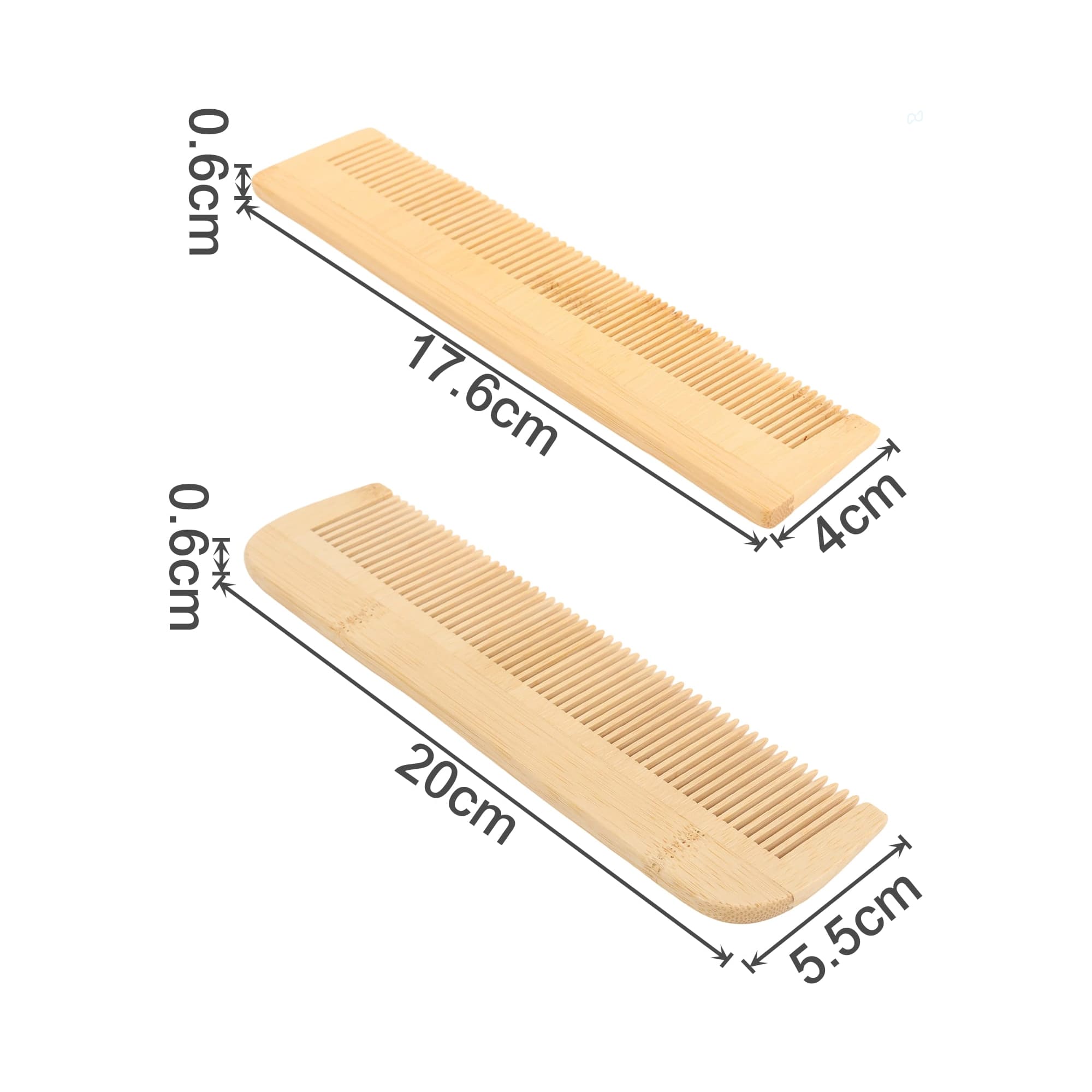 Fine-Tooth Bamboo Comb