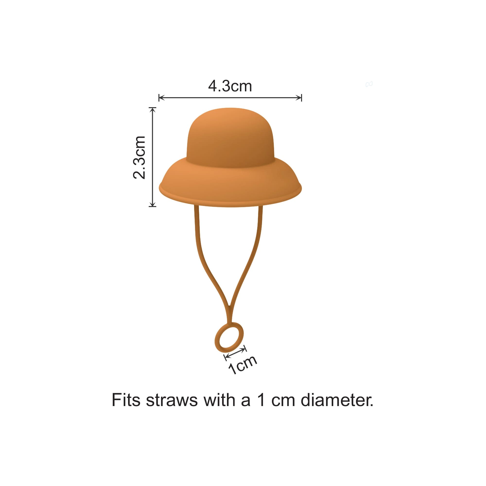 Bucket Hat Silicone Straw Cover