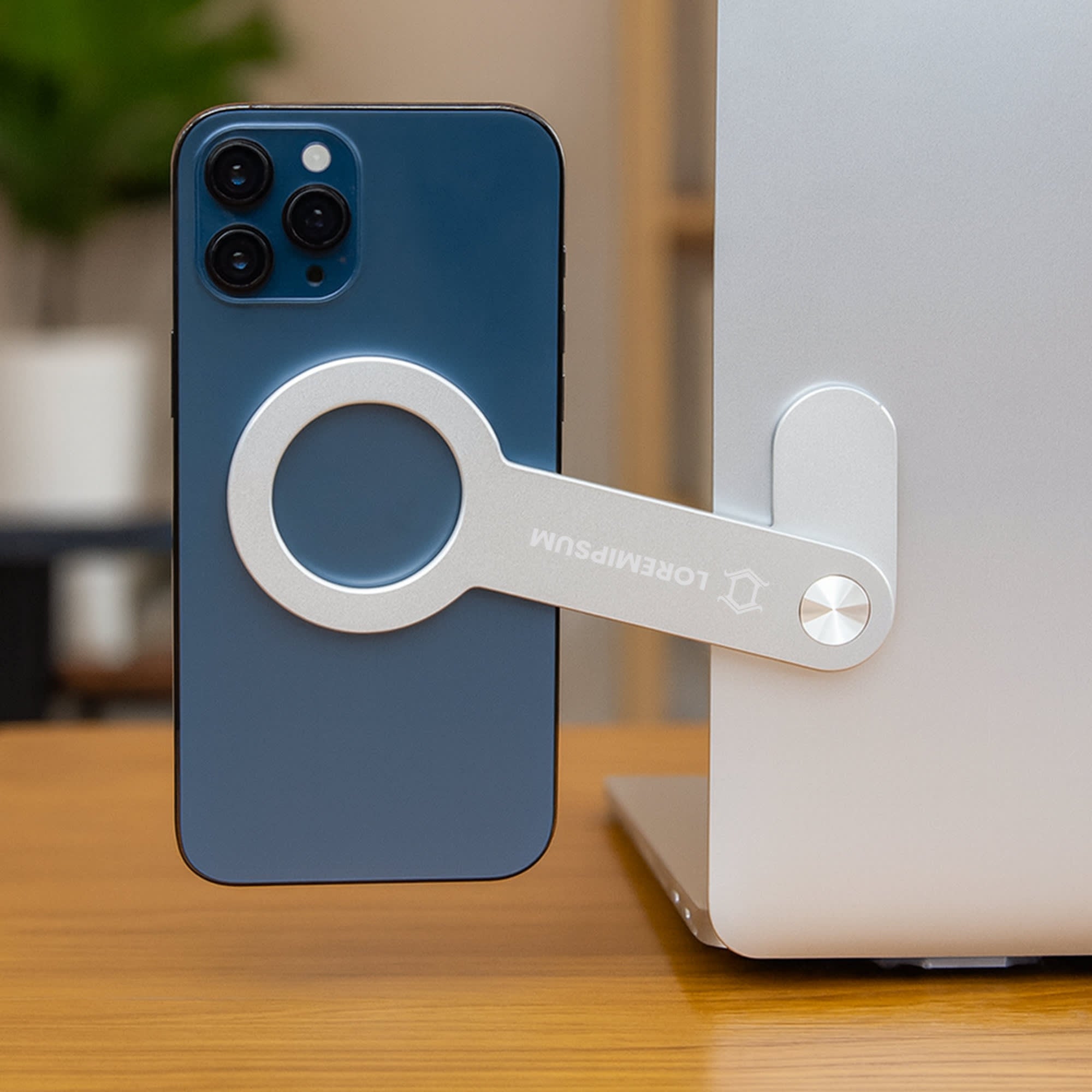 Alu Magnetic Phone Holder for Laptop