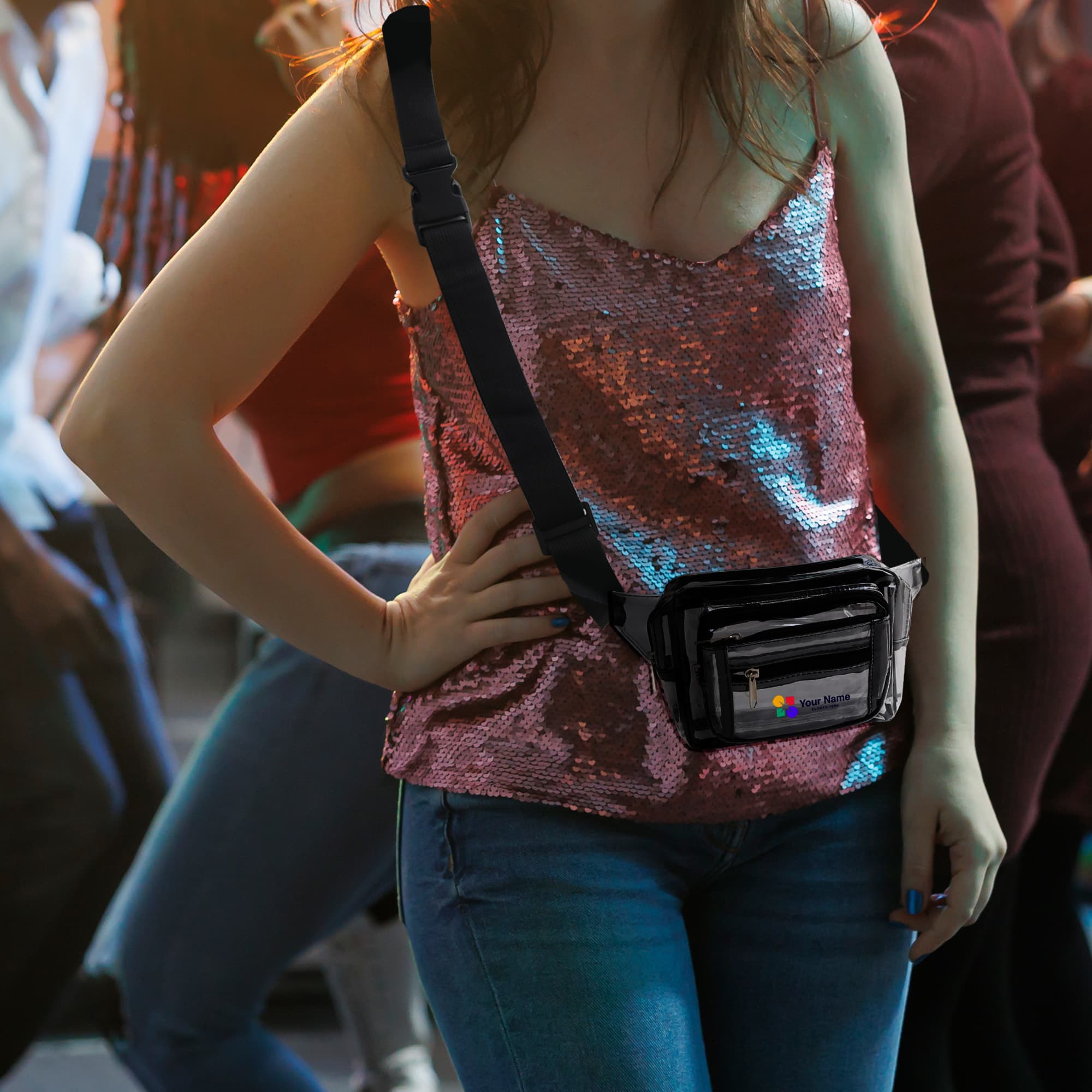 Multi Layer Transparent Waist Bag