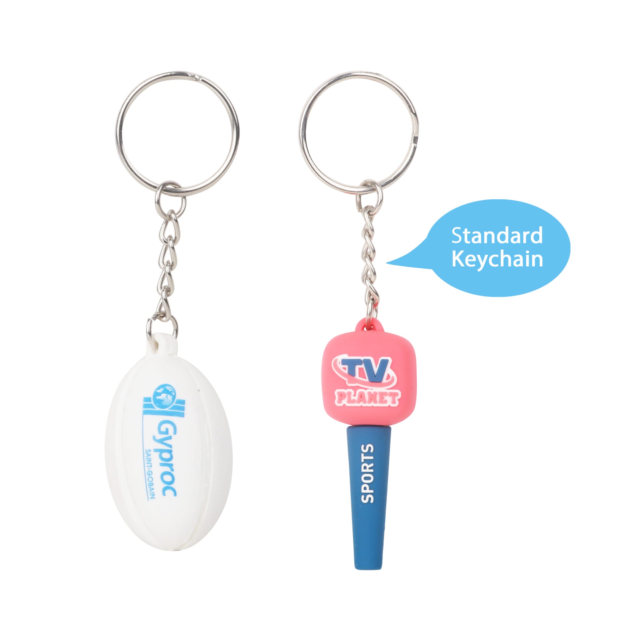 Custom Shaped PVC Keyring