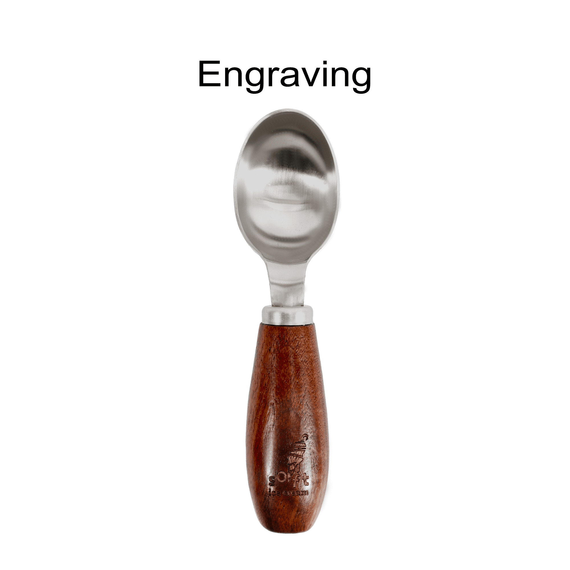 Wood Handle Ice Cream Scoop