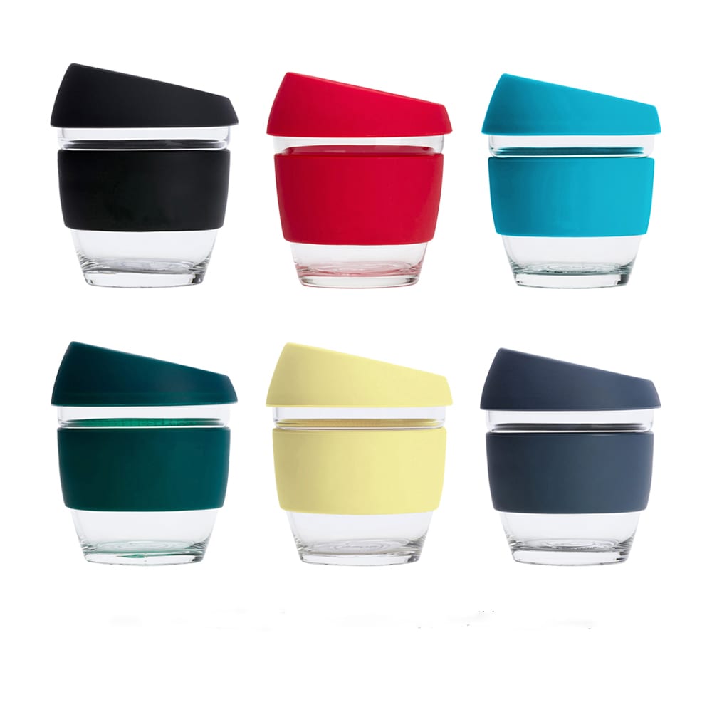 8 OZ Reusable Glass Coffee Cup