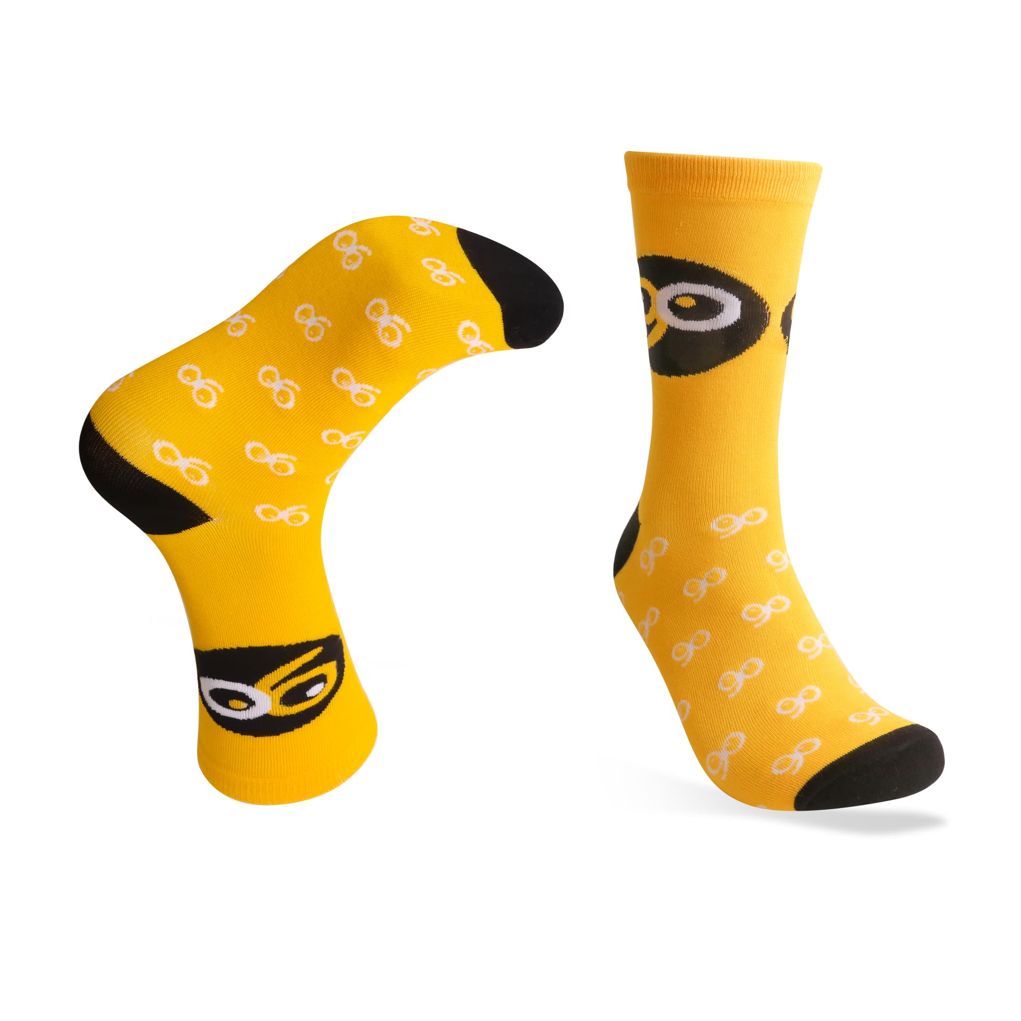 Crew Custom Pattern Woven Bamboo Socks
