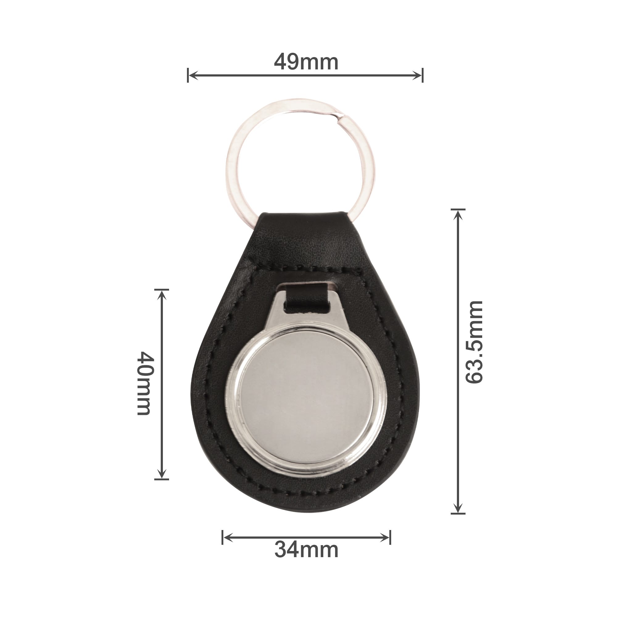 PU Leather Metal Keyring D