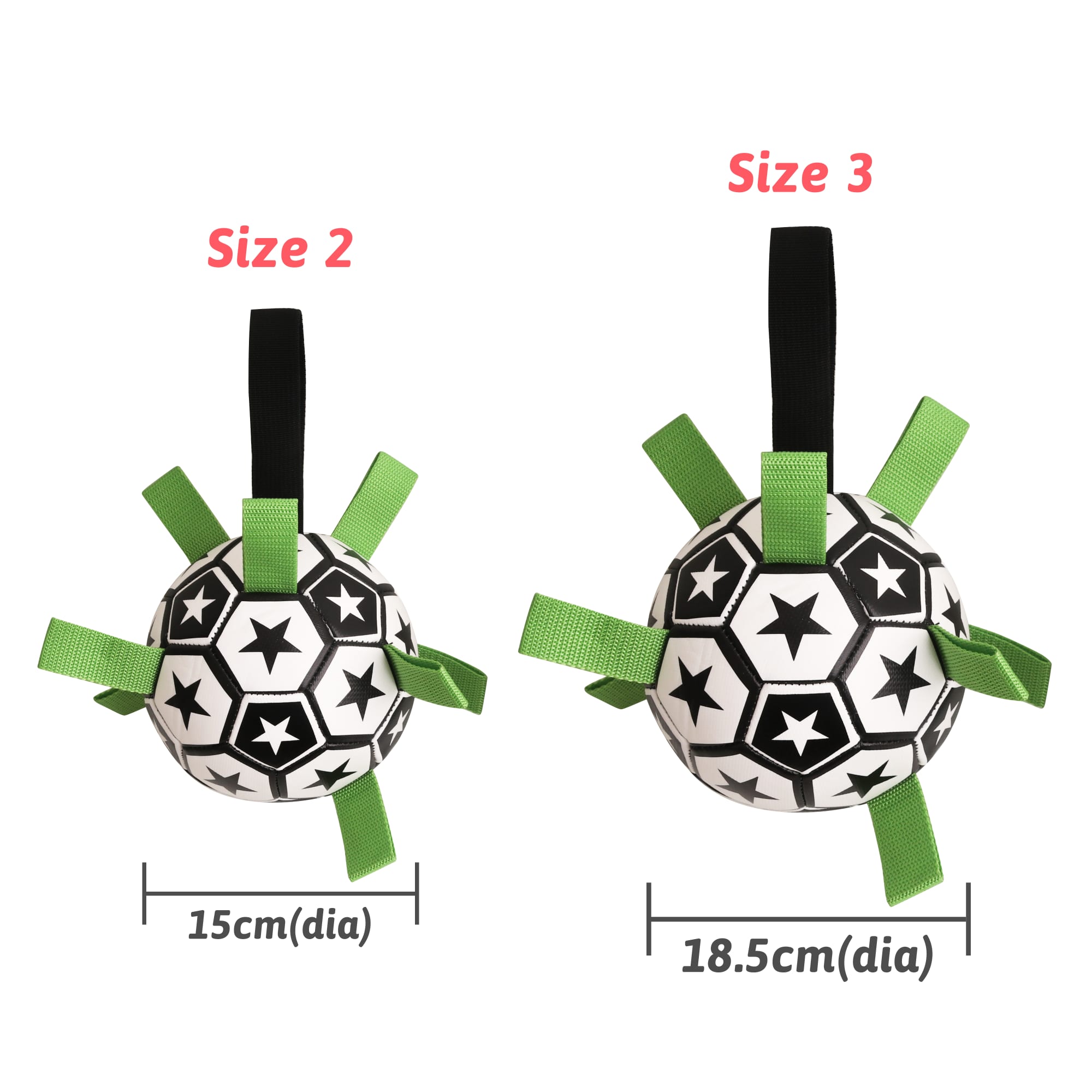 Dog Soccer Ball With Grab Tabs