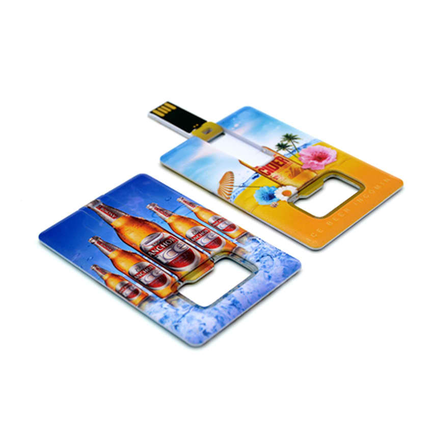 Card Shape Bottle Opener Flash Drive