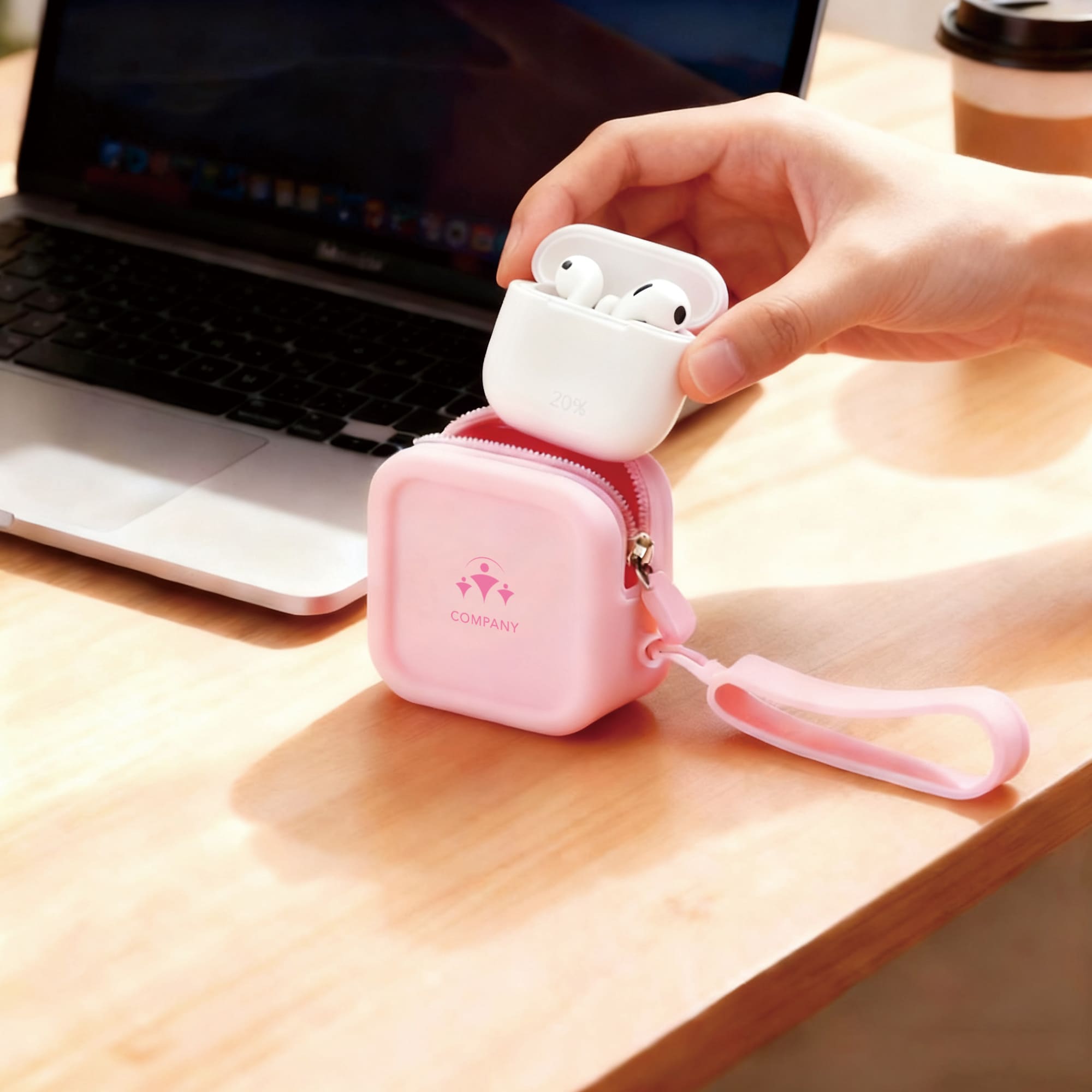 Square Silicone Coin Pouch