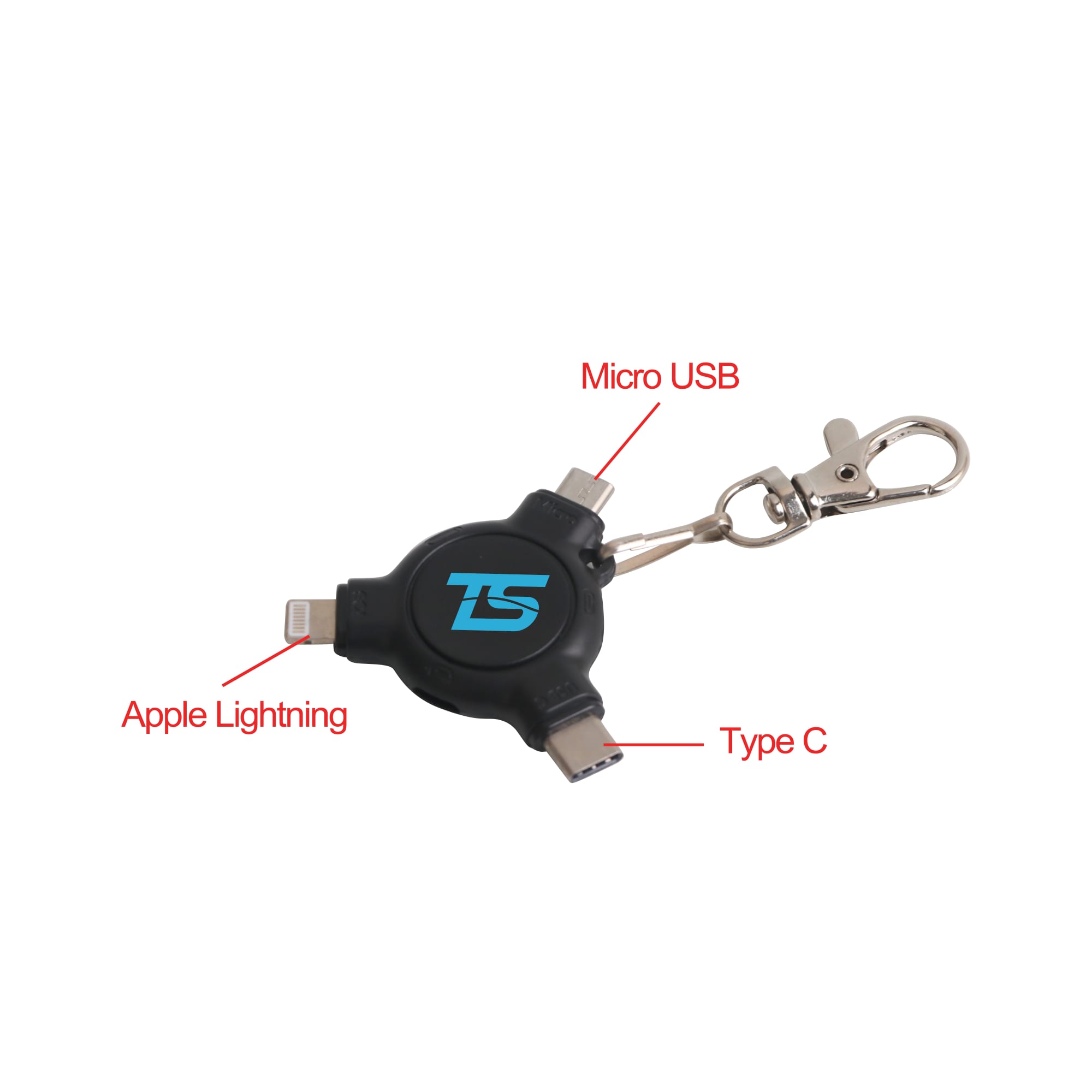 3-In-1 ABS Data Blocker with Keyring