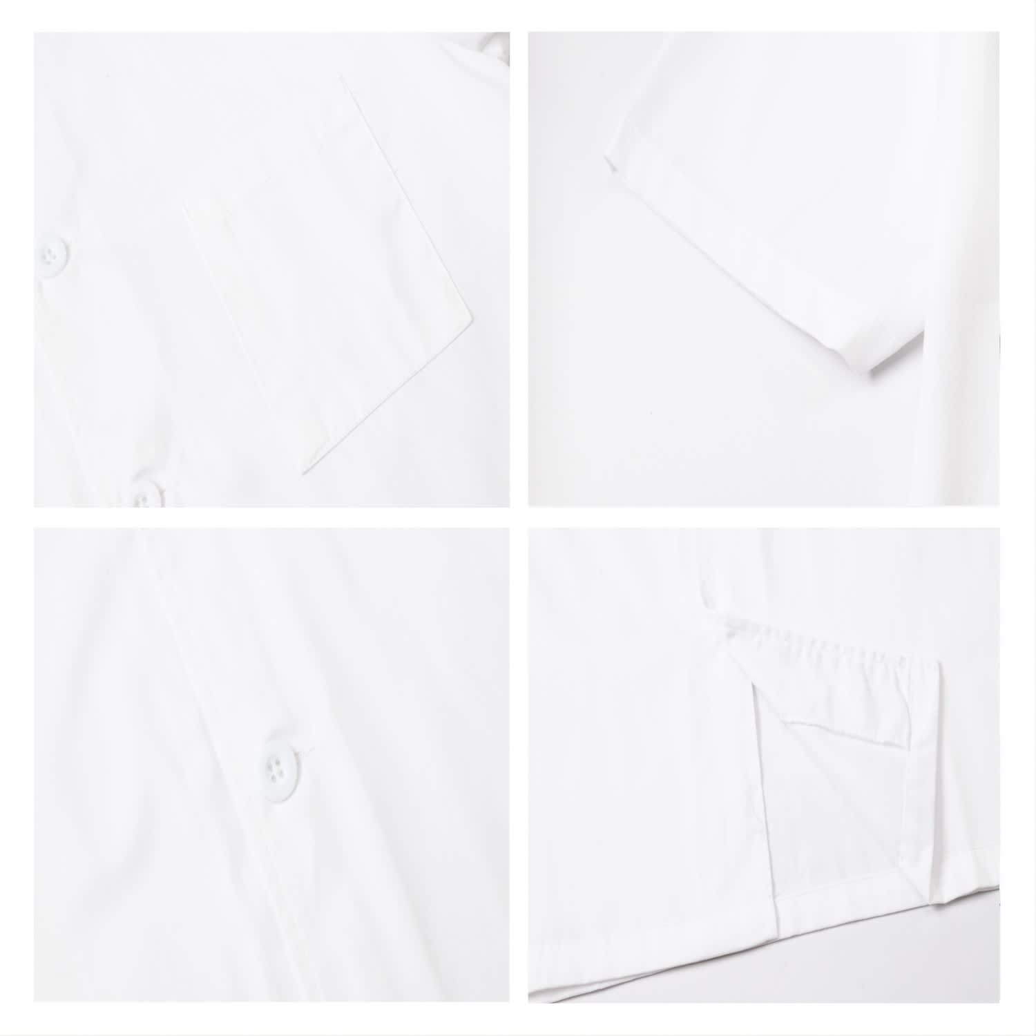 Classic Short Sleeves Single Breasted Chef Jacket
