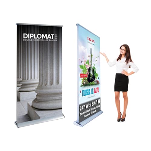 Double Sided Pull Up Banner (85 x 200cm)
