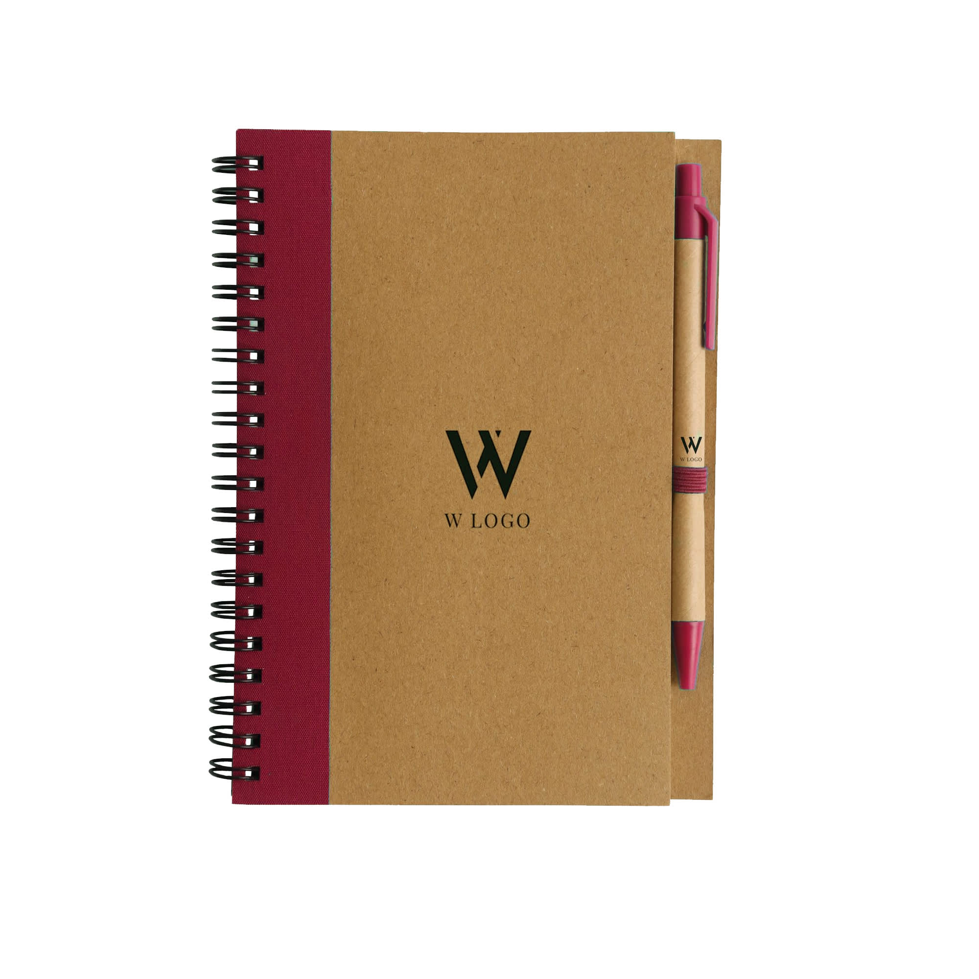 Kraft Notebook with Ballpoint Pen