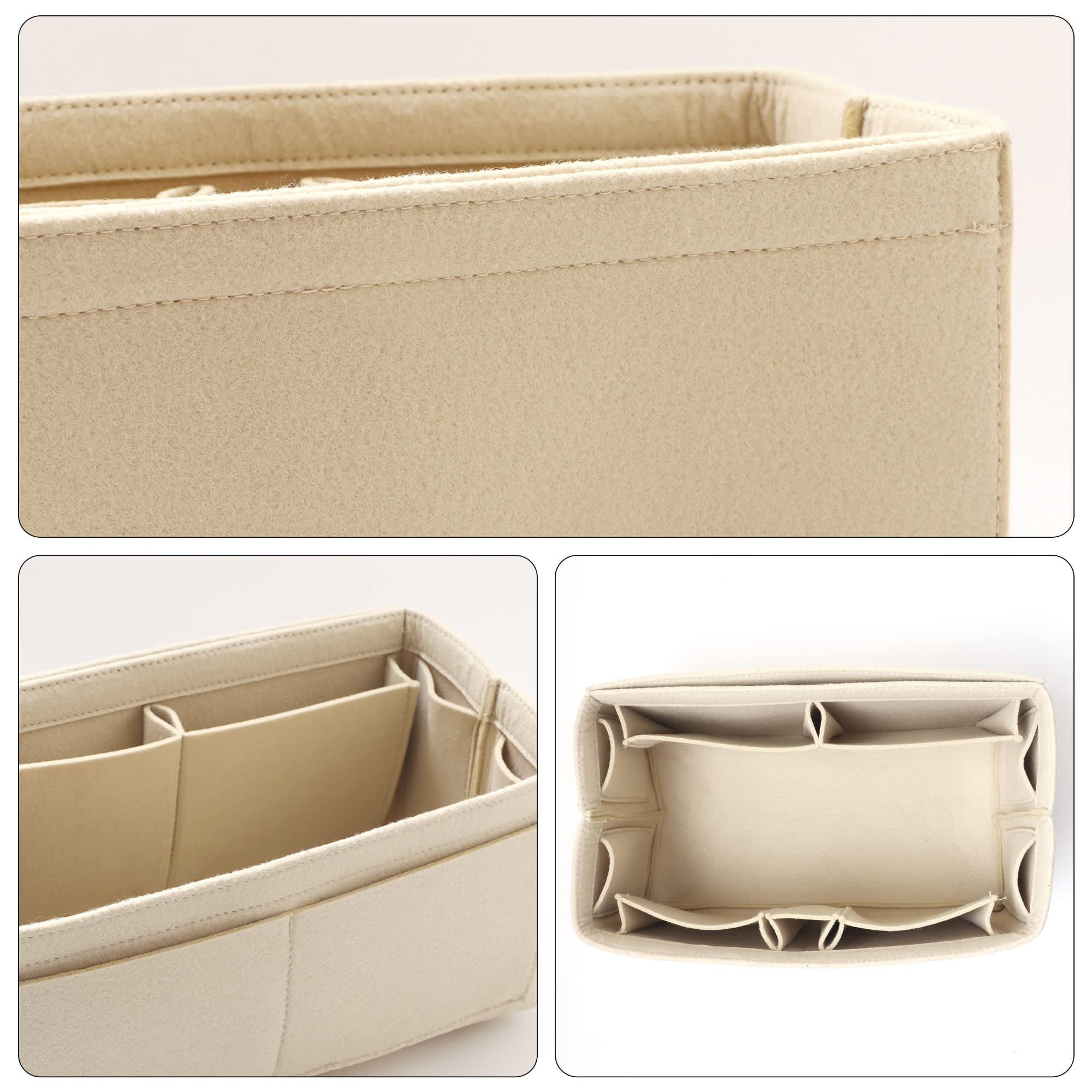 Custom Insert Felt Bag Organizer