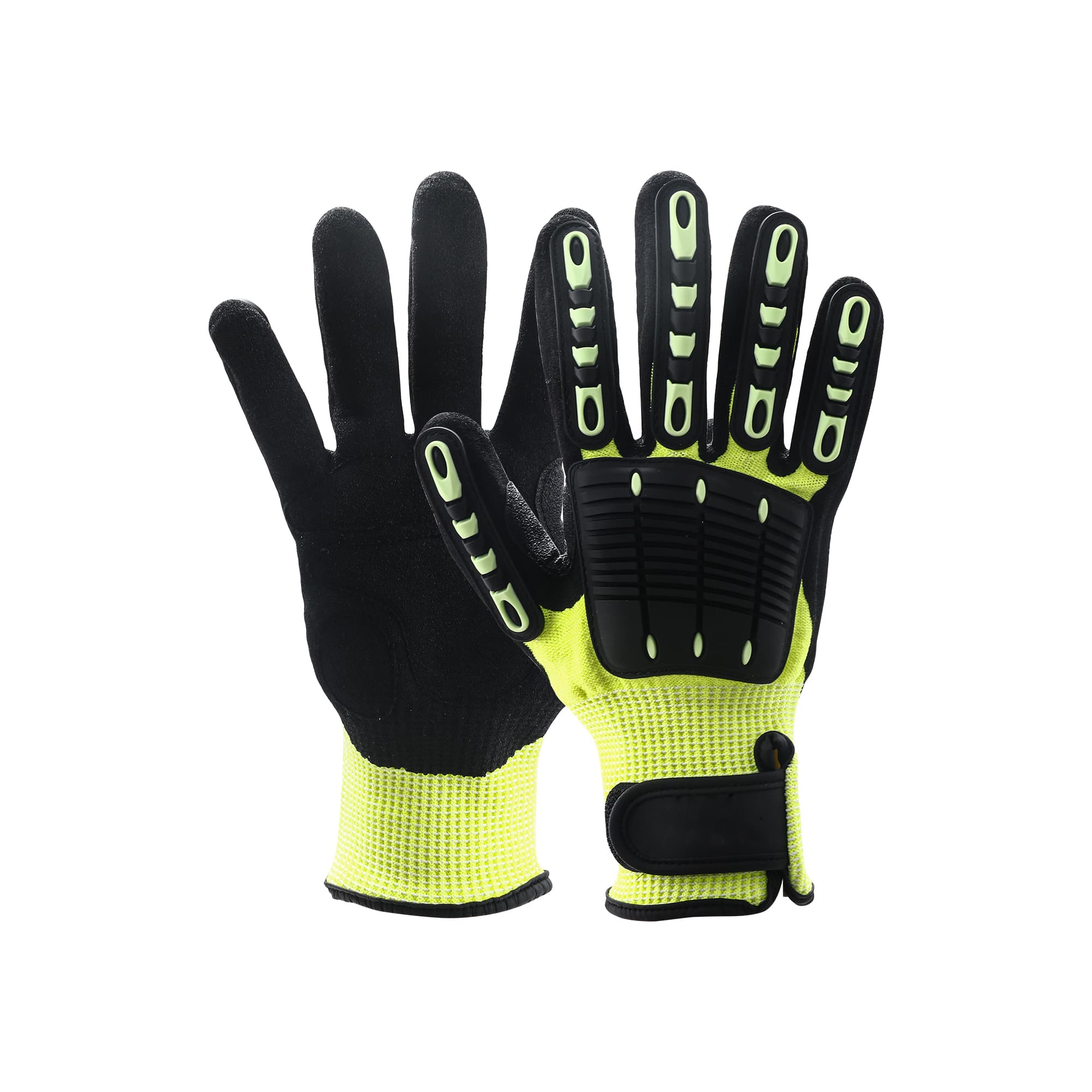Heavy Duty Safety Work Gloves With Wrist Lock & Palm Guard