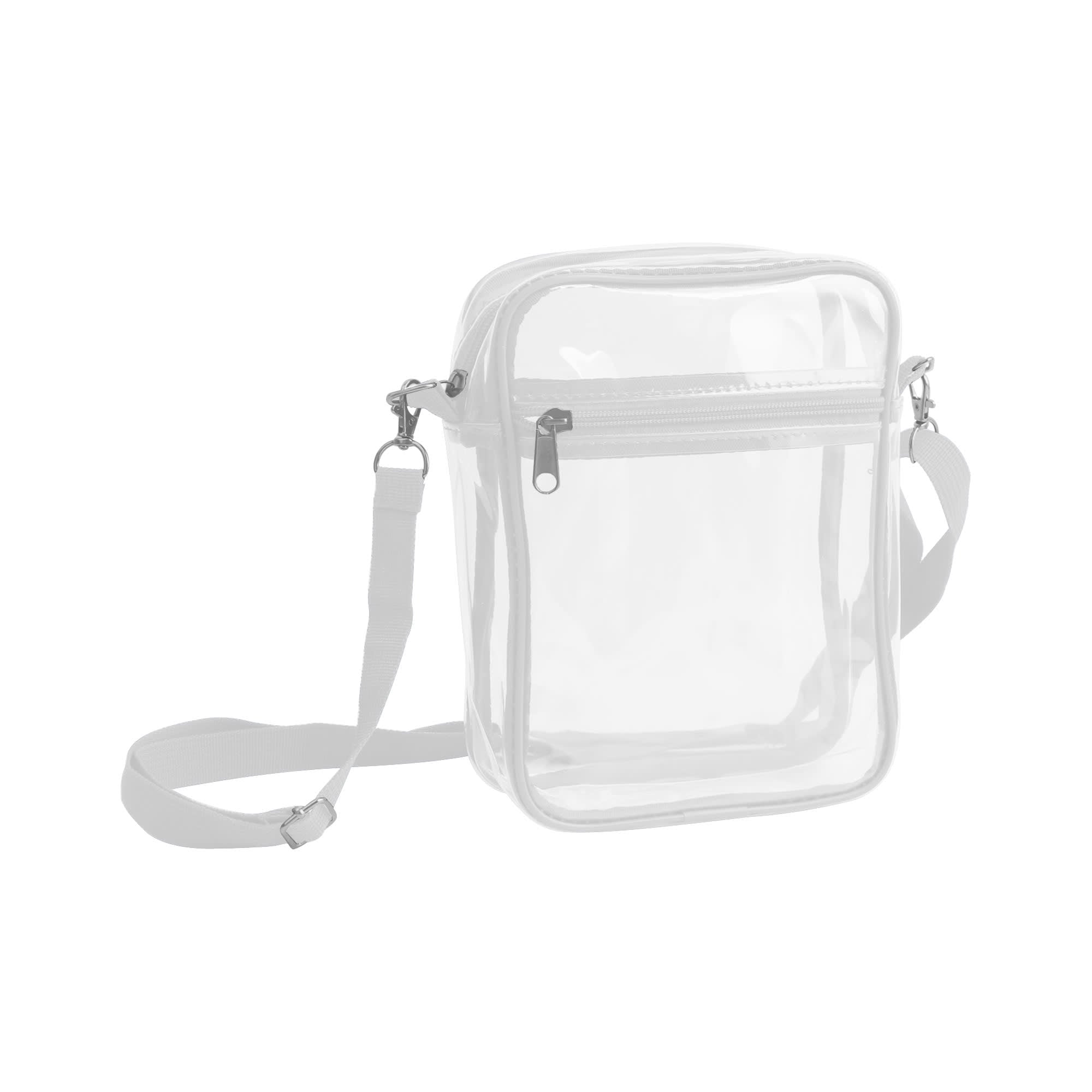 Clear Tote Bag with Zipper Closure Crossbody