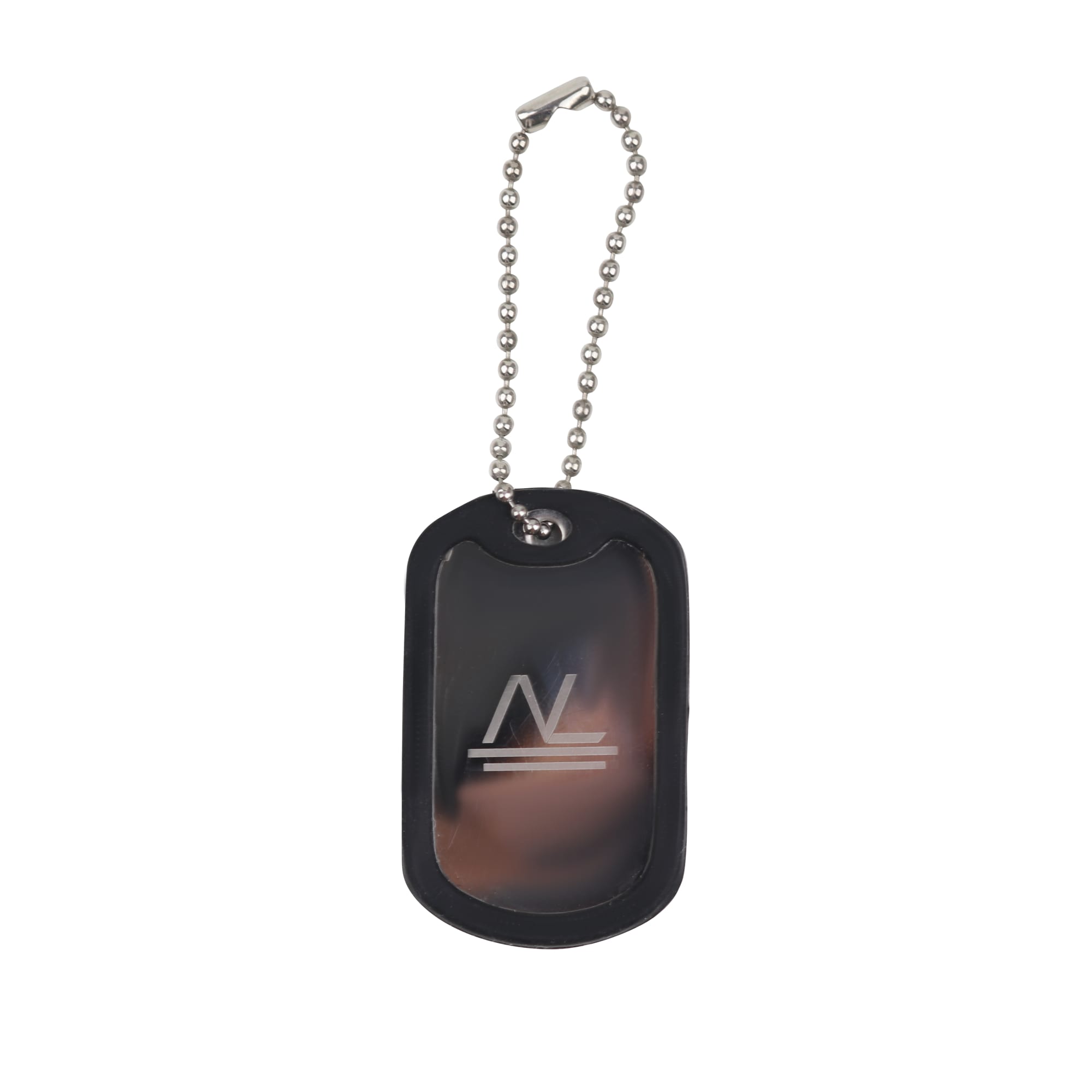 Dog Tag with Rubber Silencer