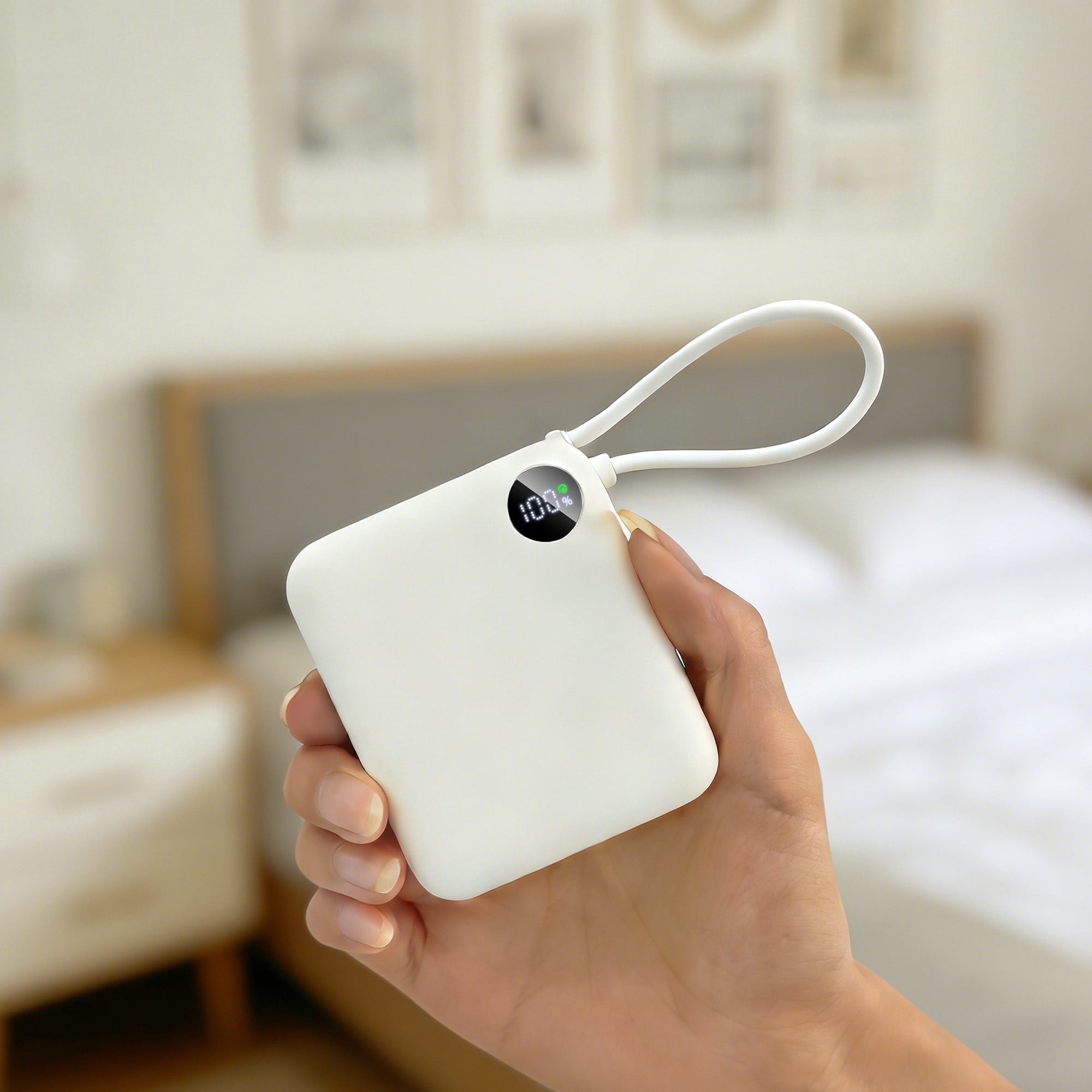 10000mAh Power Bank with Charging Cable