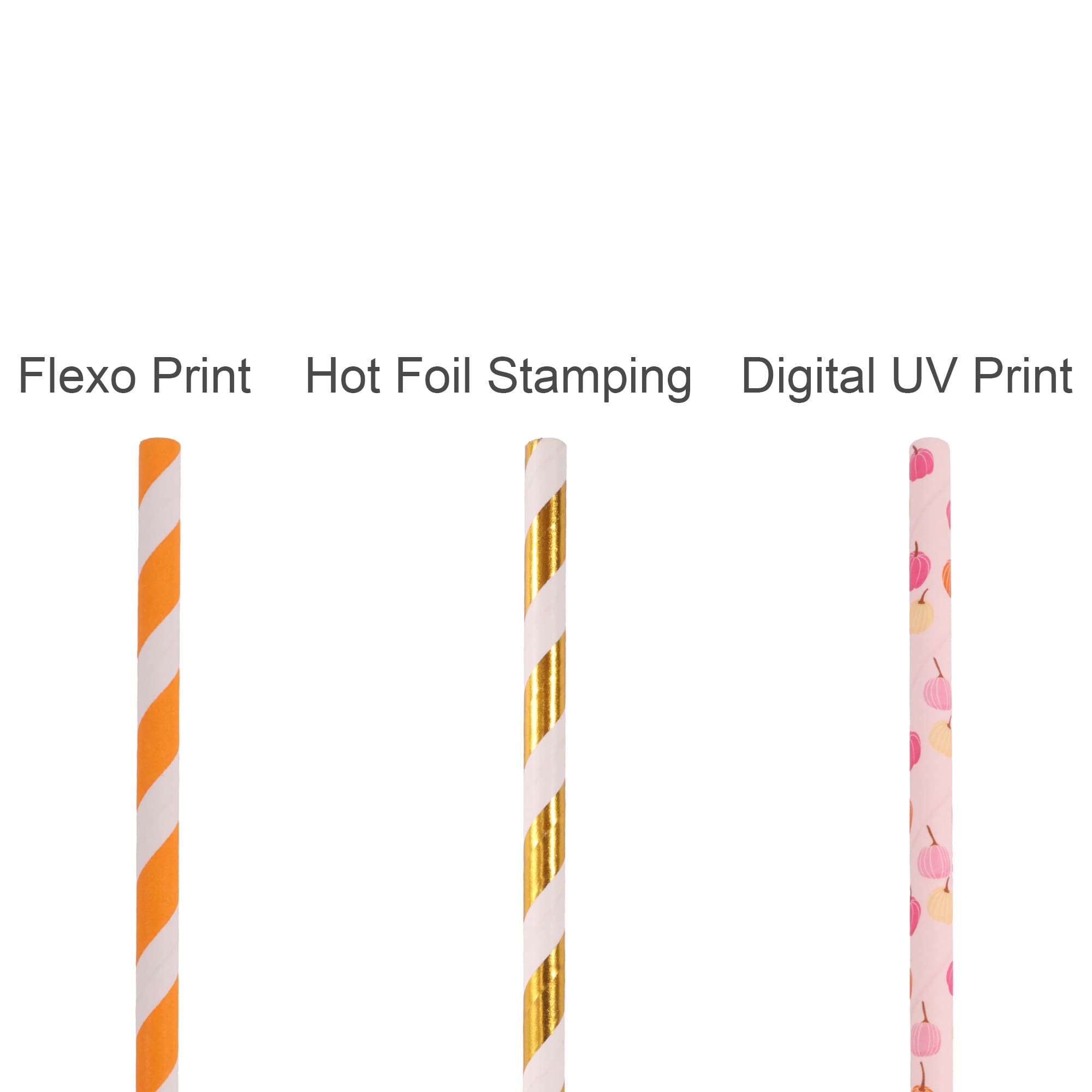 Custom Disposable 4-ply Straight Drinking Paper Straw