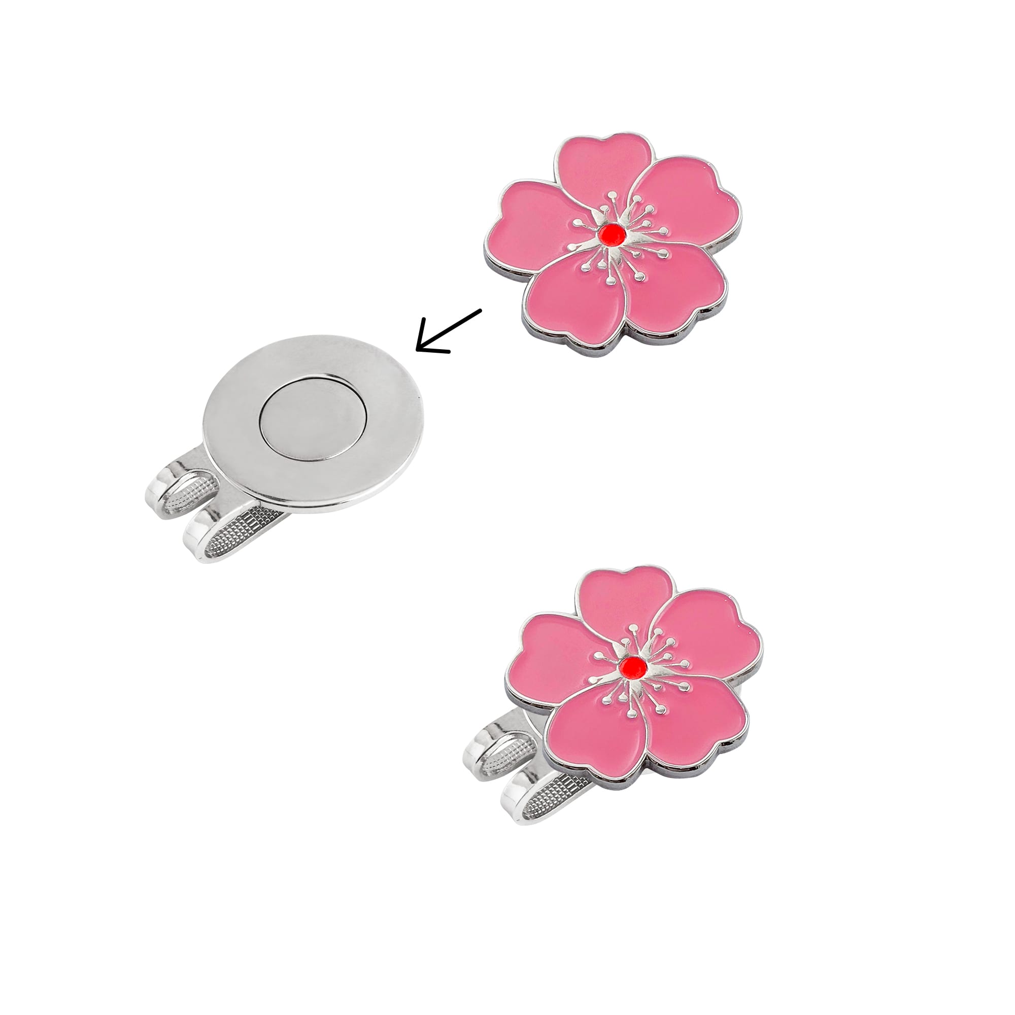 40mm Custom Soft Enamel Golf Ball Marker