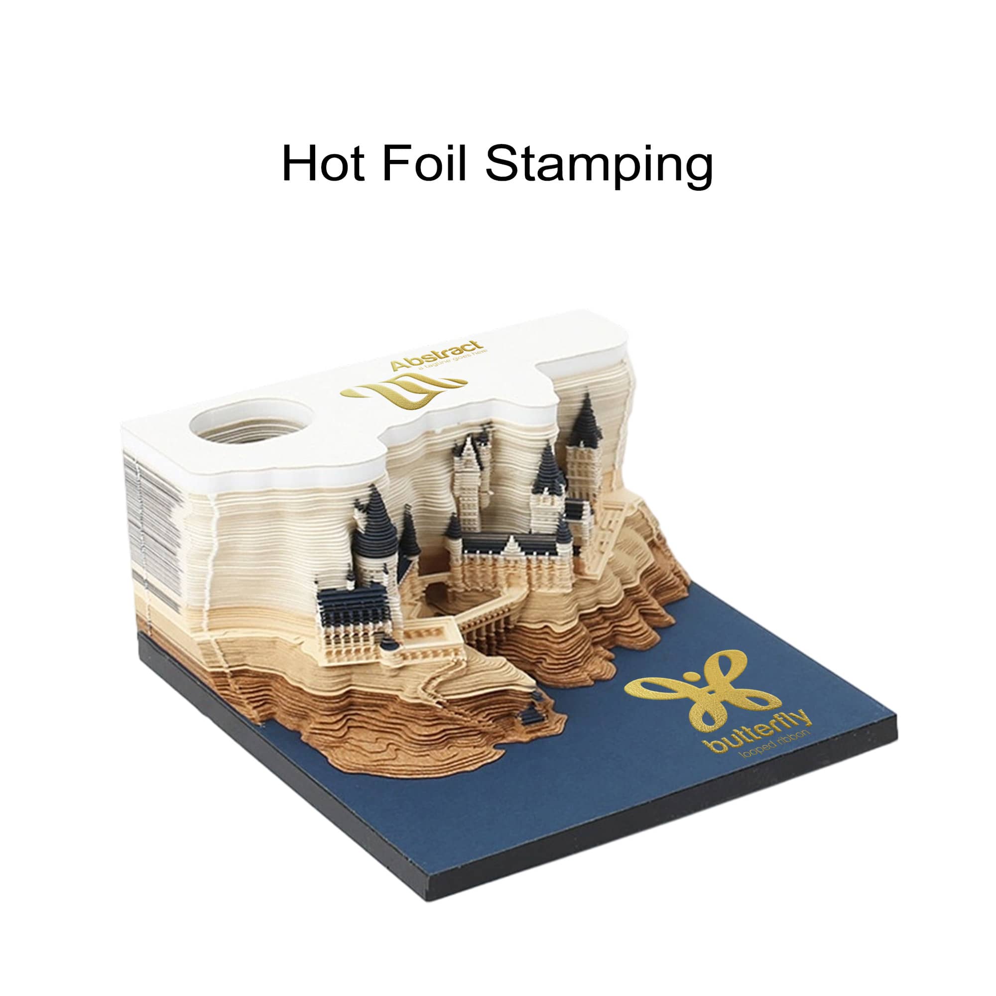 3D Paper Carving Notepad Weekly Calendar