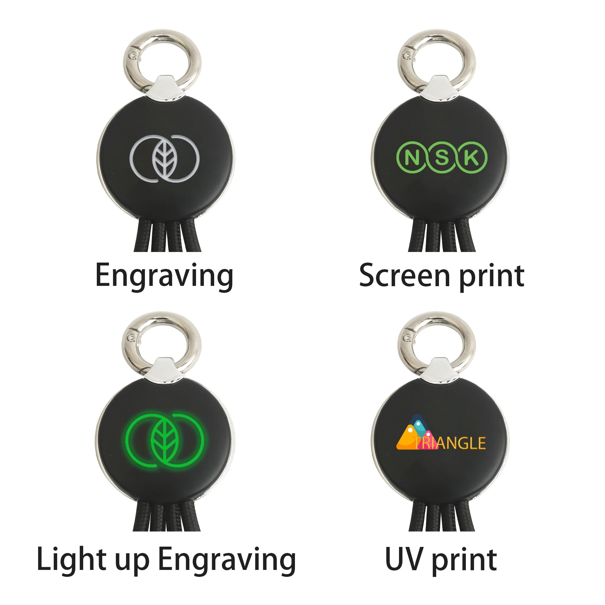Round Shaped Light Up Multi Charging Cable