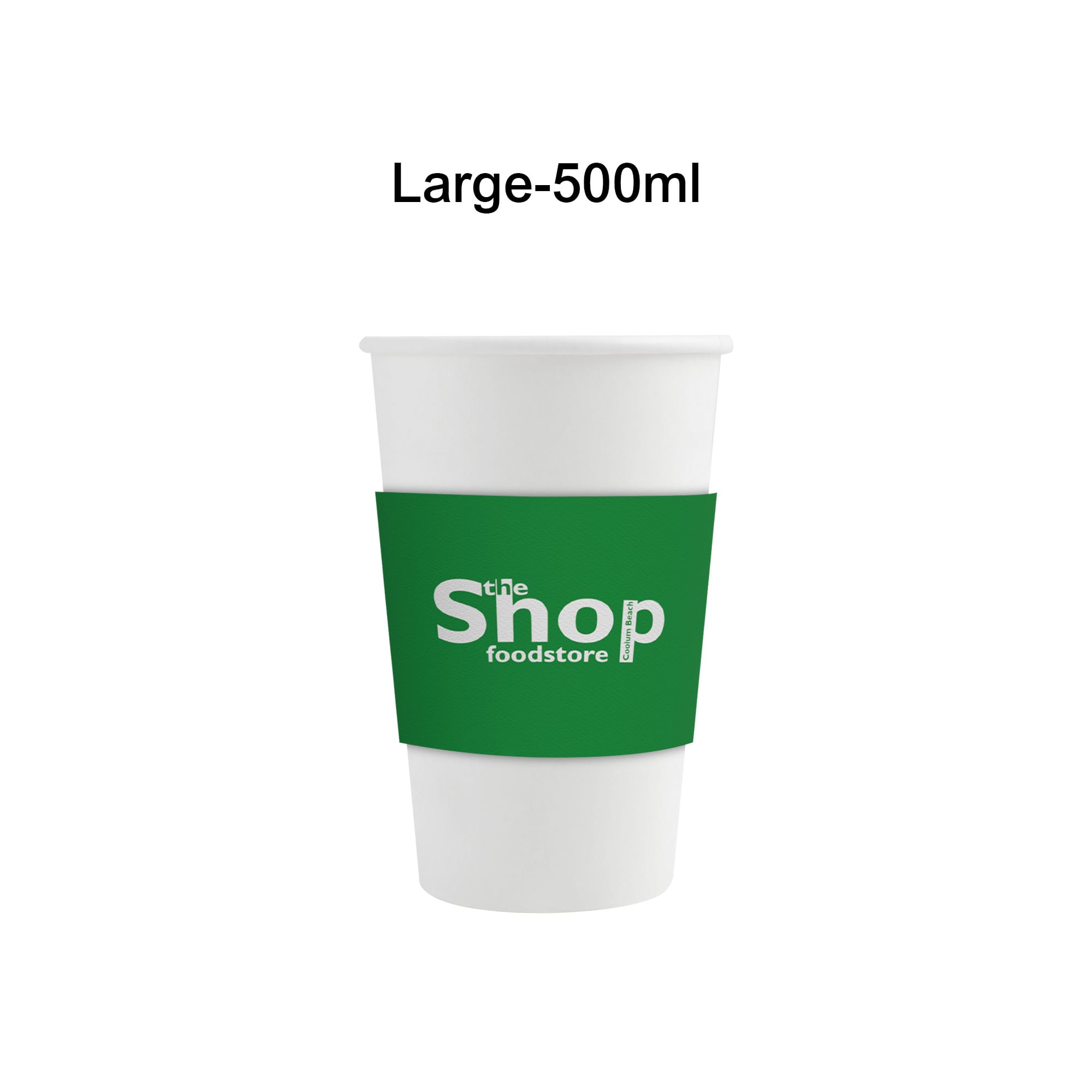 Home Compostable Aqueous Single Wall Paper Cups with Cup Sleeve