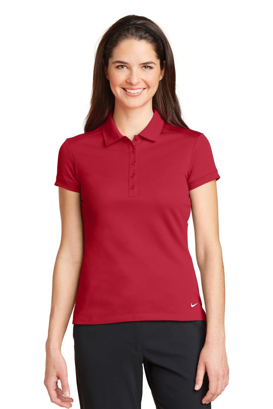 Nike Ladies Dri-FIT Solid Icon Pique Modern Fit Polo
